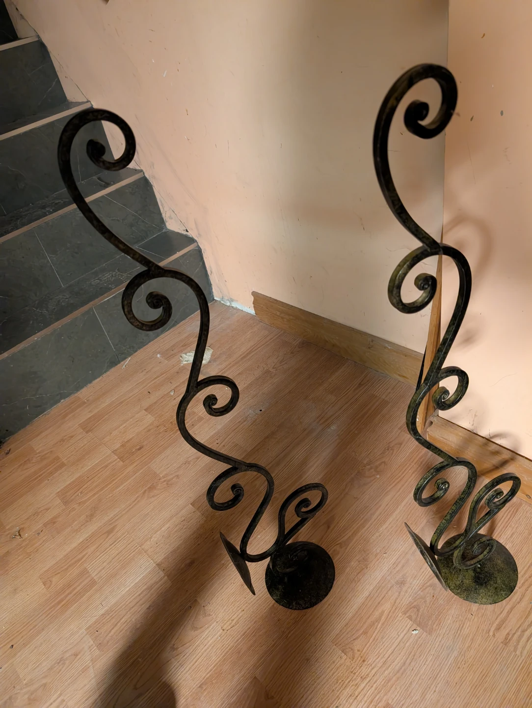 Set of 2 Ornate Scroll Candle Holders - photo 2