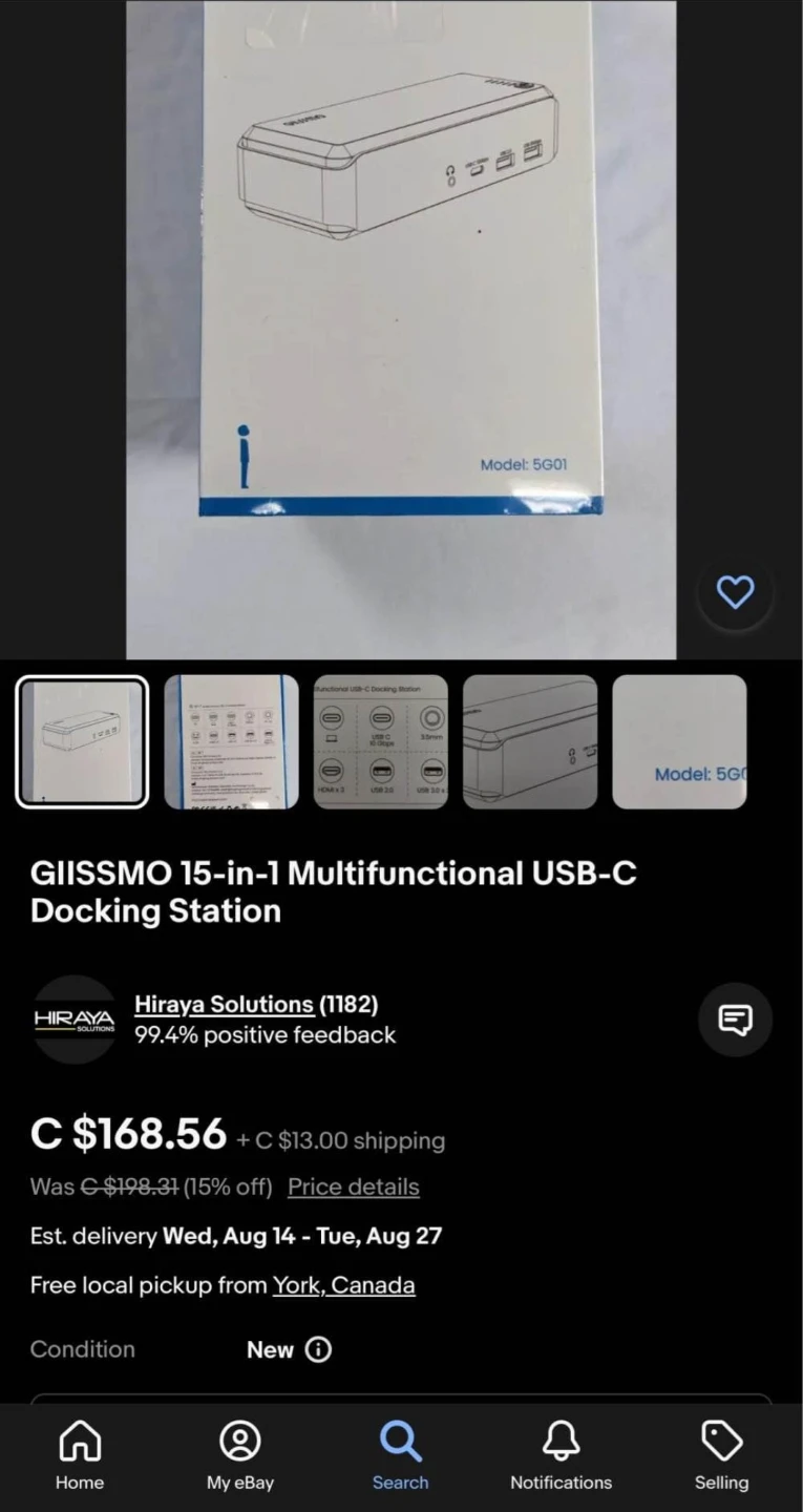 New Gliissmo 15-in-1 USB-C Docking Station Model SG01 - photo 2