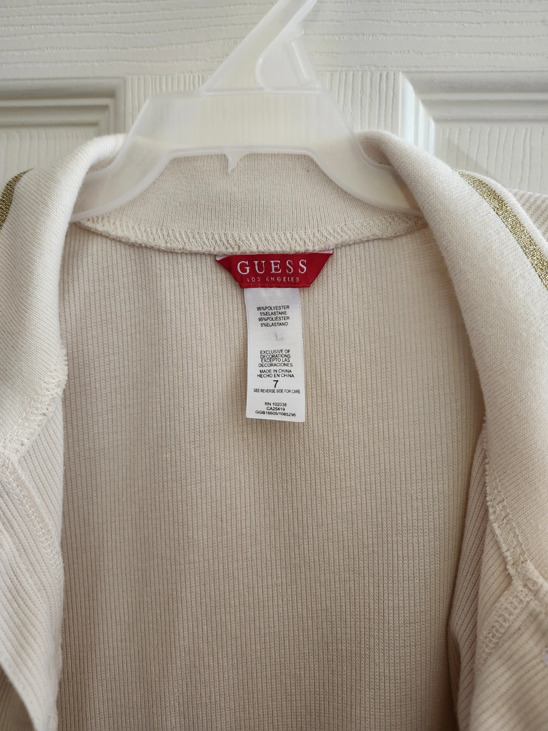 Guess Kid Girl Button Sweater  - Size 7 - photo 3