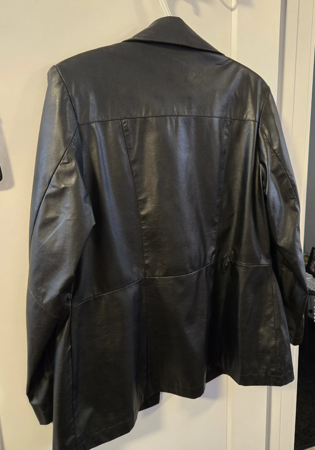 Reitmans Black Leather Jacket - Size M - photo 2