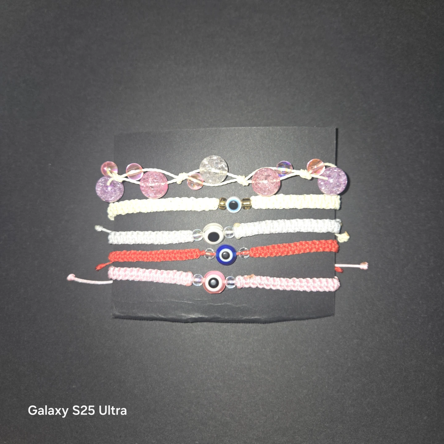 Handmade Evil Eye Bracelets - Set of 5 - photo 2