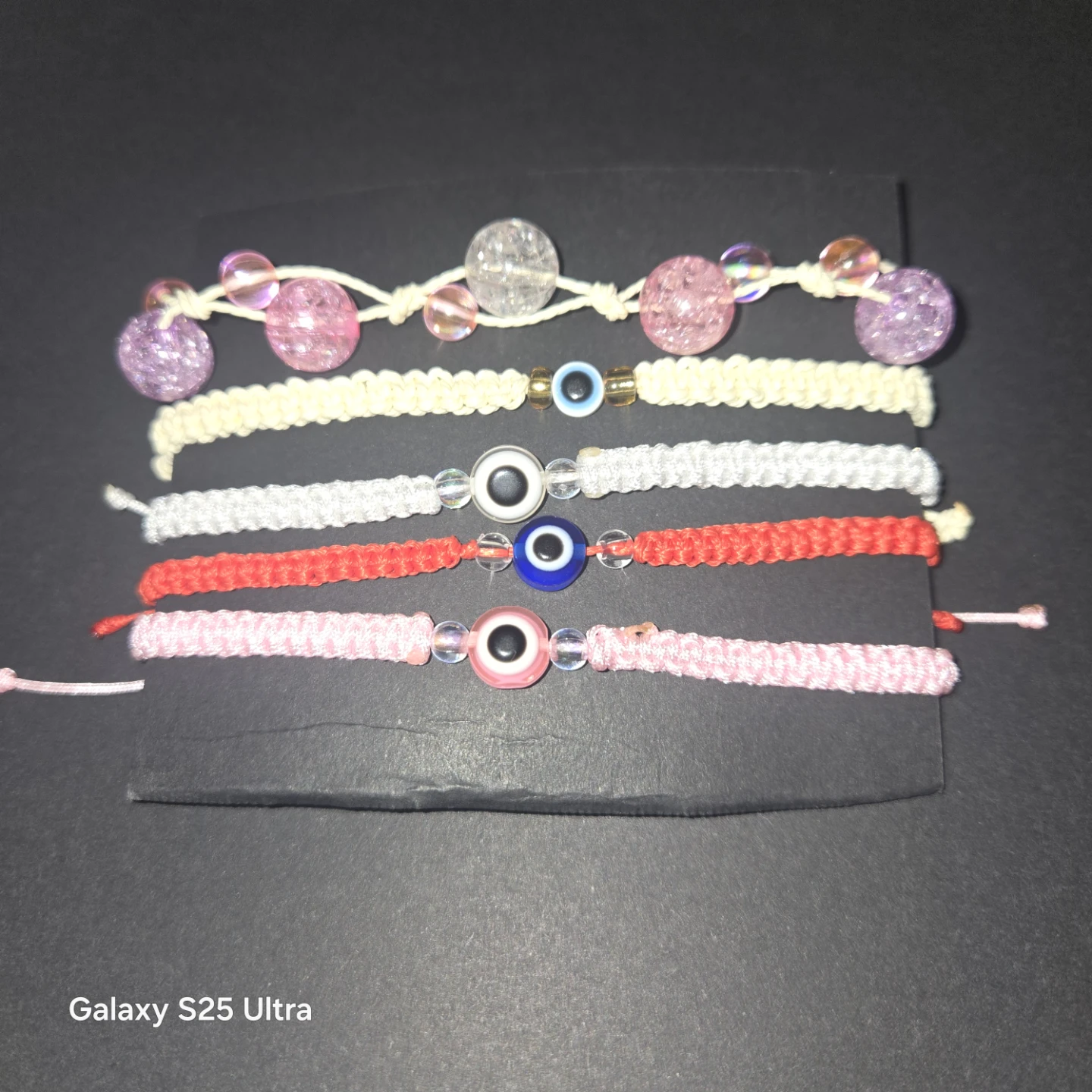 Handmade Evil Eye Bracelets - Set of 5 - photo 3