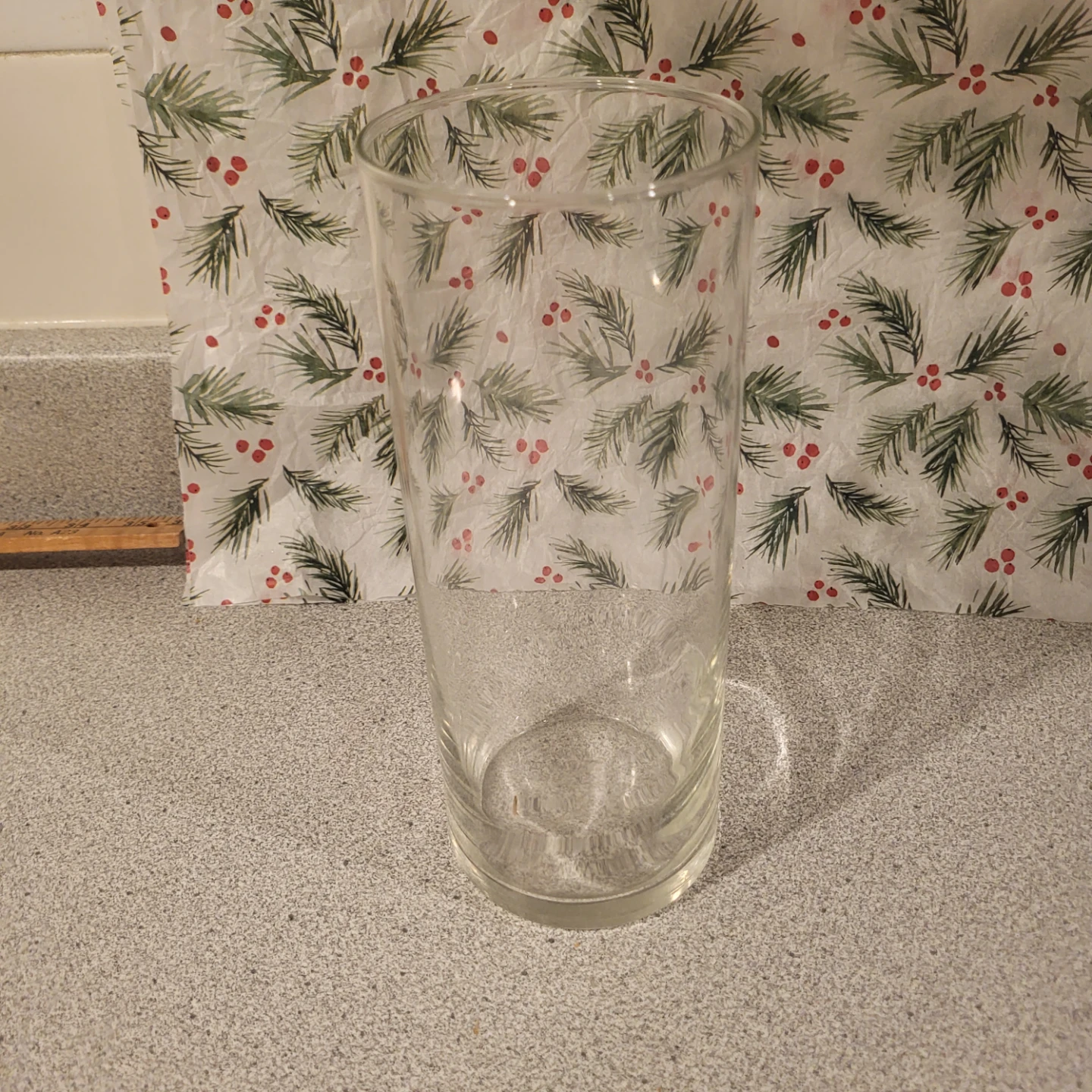 Clear Glass Cylinder Vase