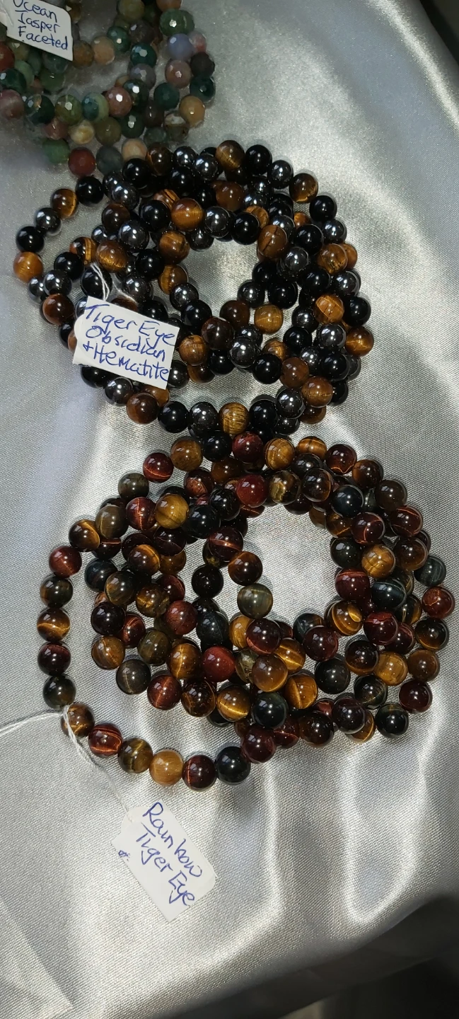 Natural stone and crystal bracelets