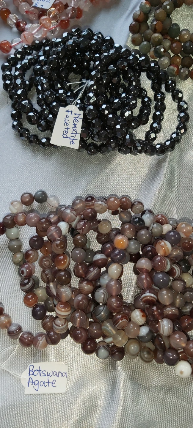 Natural stone and crystal bracelets - photo 3