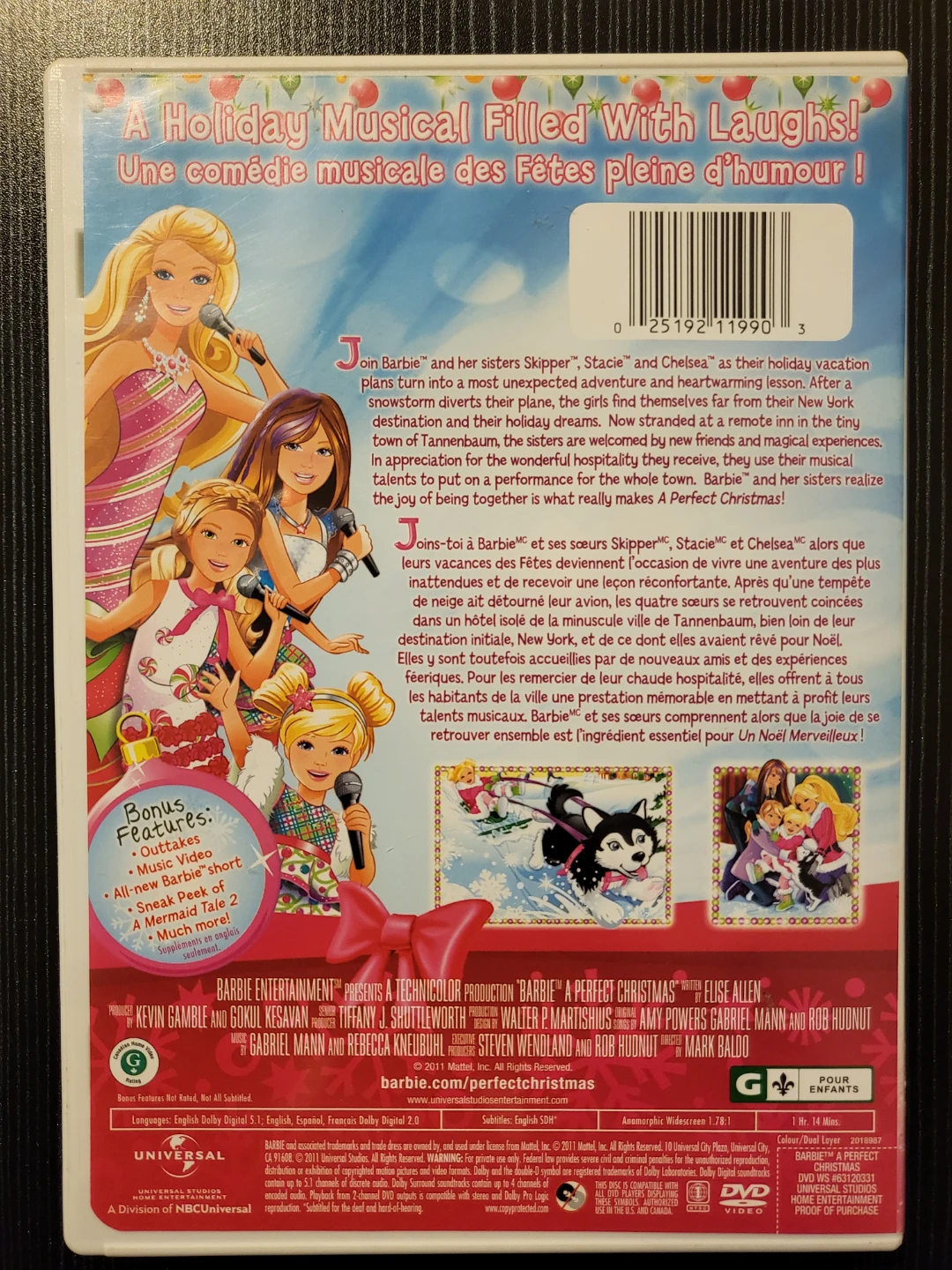 Barbie: A Perfect Christmas DVD - photo 2