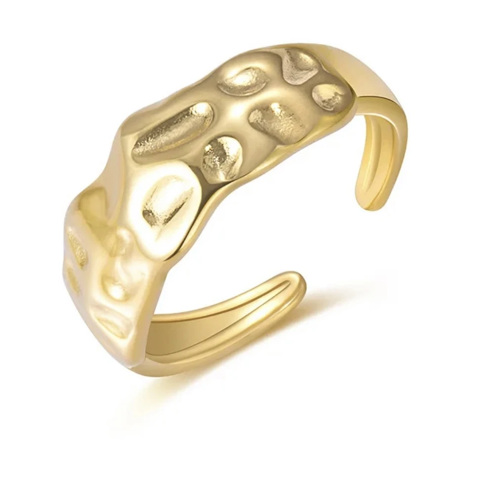 Gold Adjustable Open Ring - photo 3