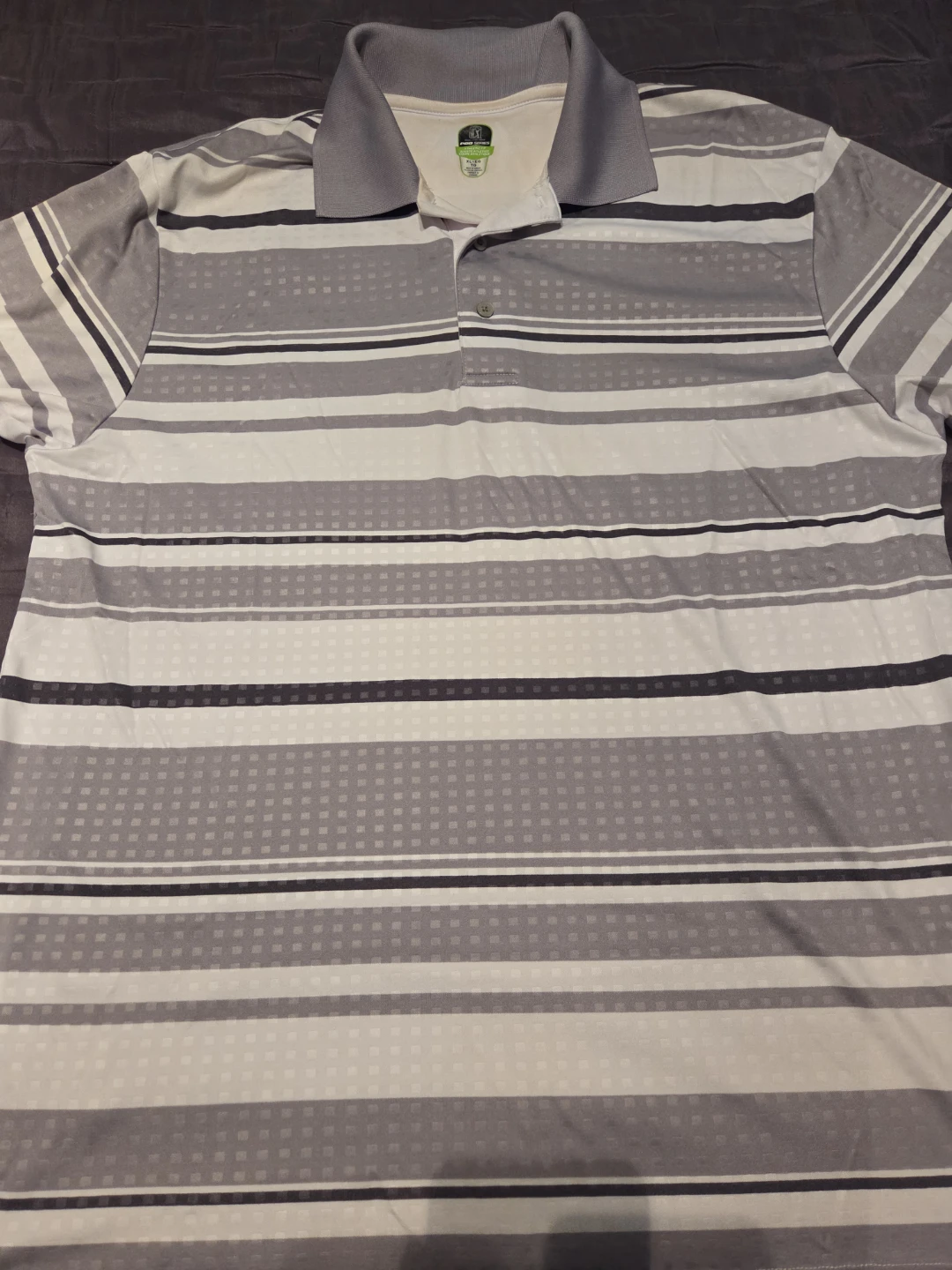 FREE white and grey men's polo shirt size XL