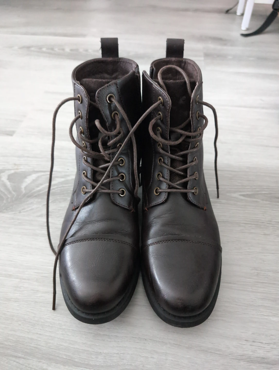Floyd Brown Leather Boots - Size 9.5