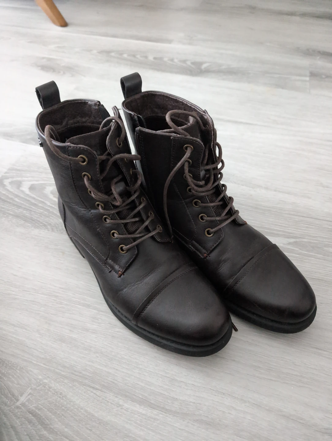 Floyd Brown Leather Boots - Size 9.5 - photo 2
