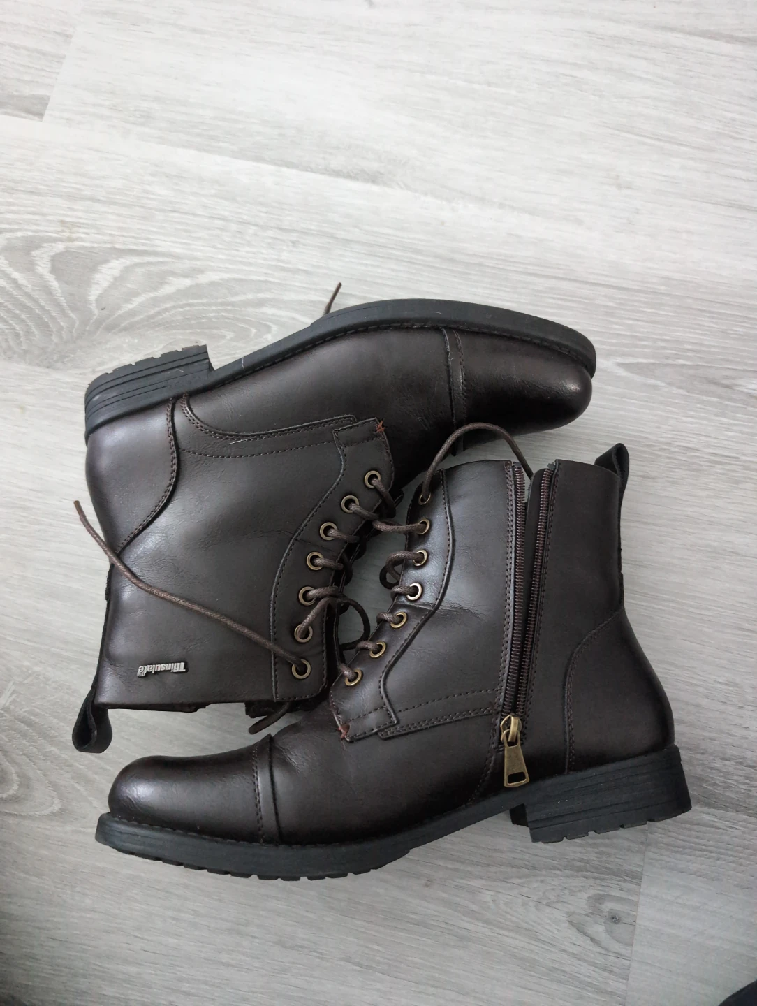 Floyd Brown Leather Boots - Size 9.5 - photo 4