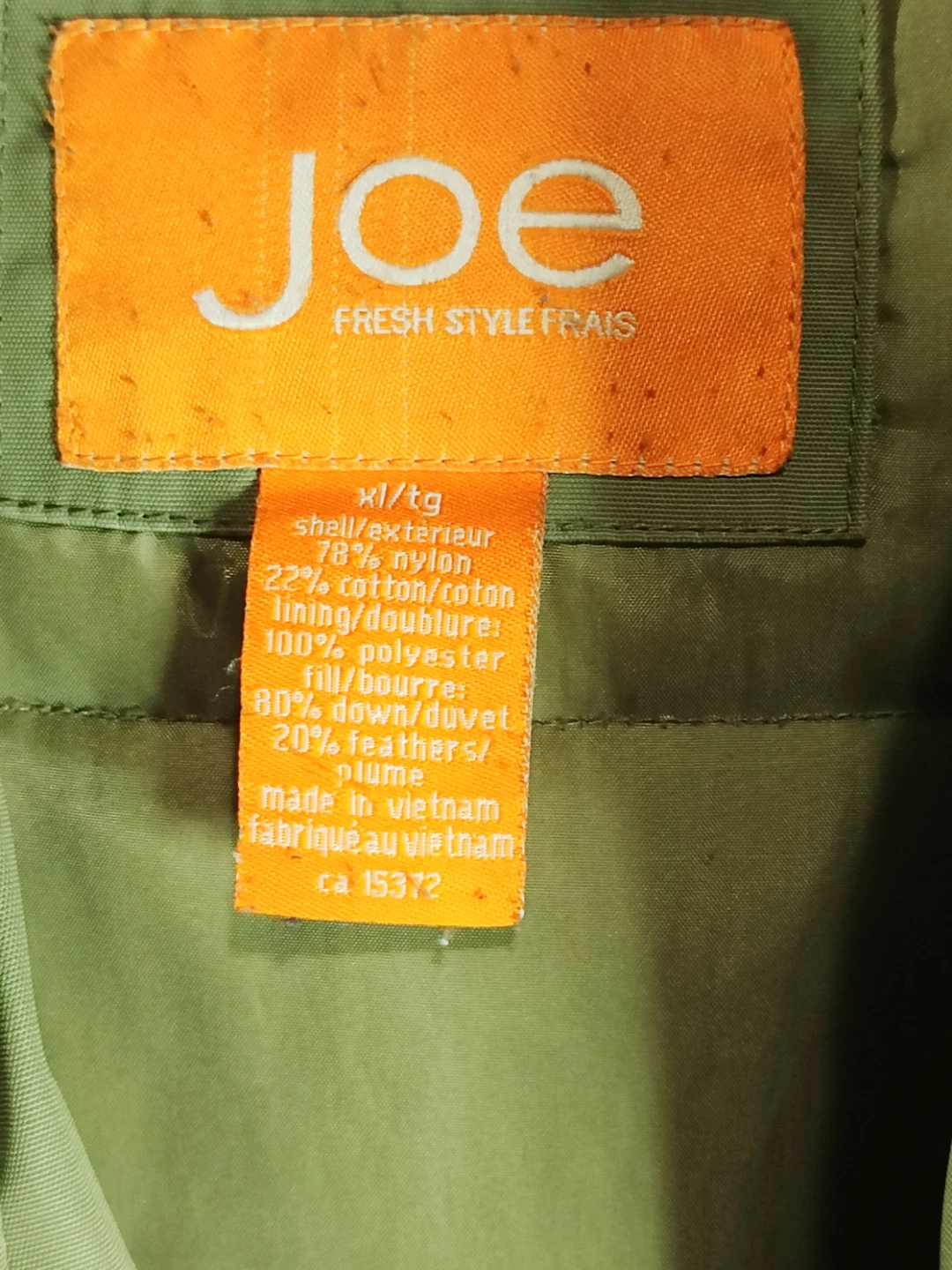 Joe Fresh XL Green Winter Coat - photo 2