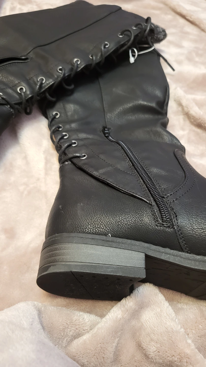 Black Knee High Boots - Size 8 - photo 2