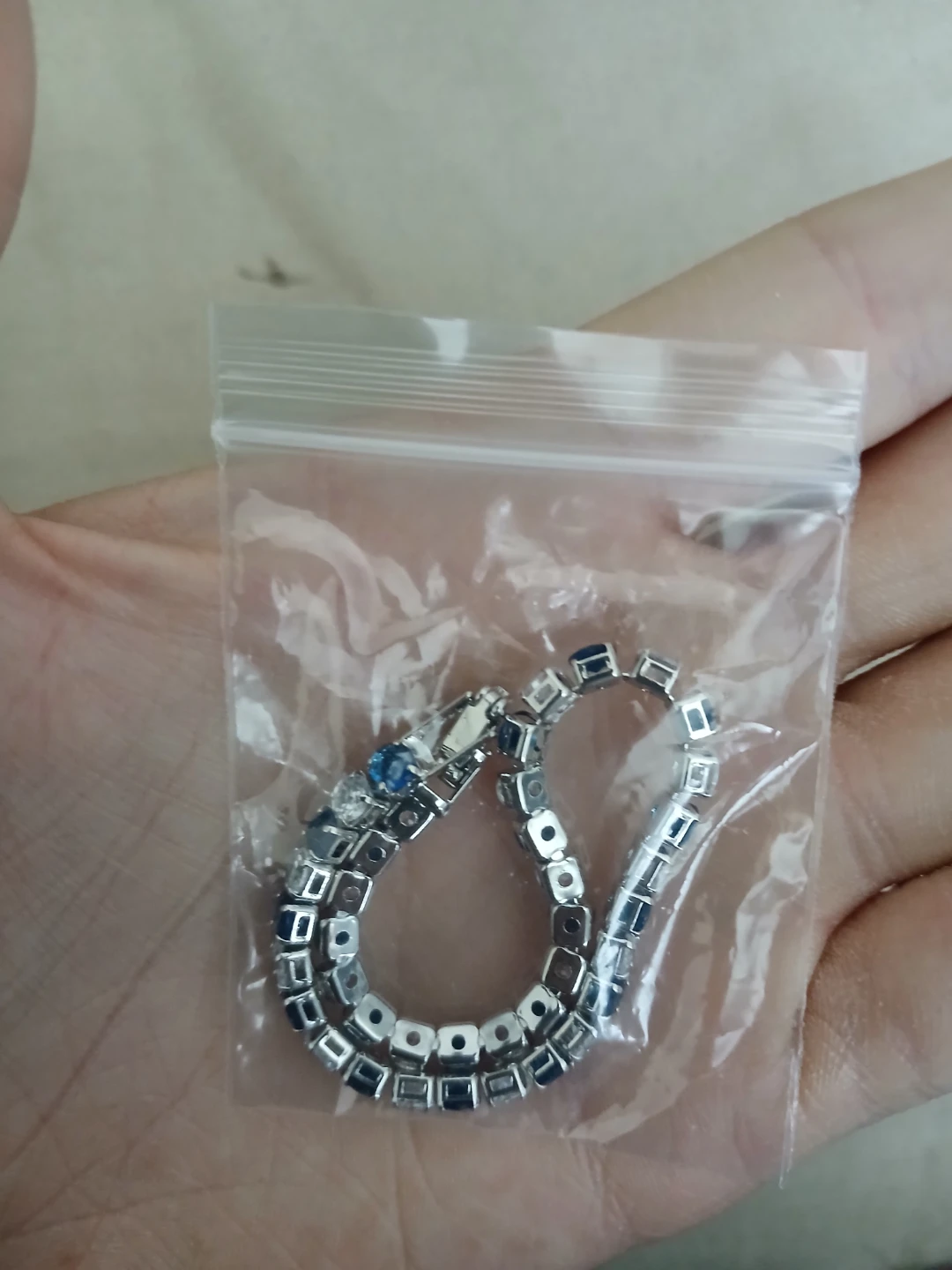 Italian 925 Silver Platinum Plated Moissanite Tennis Bracelet - photo 4