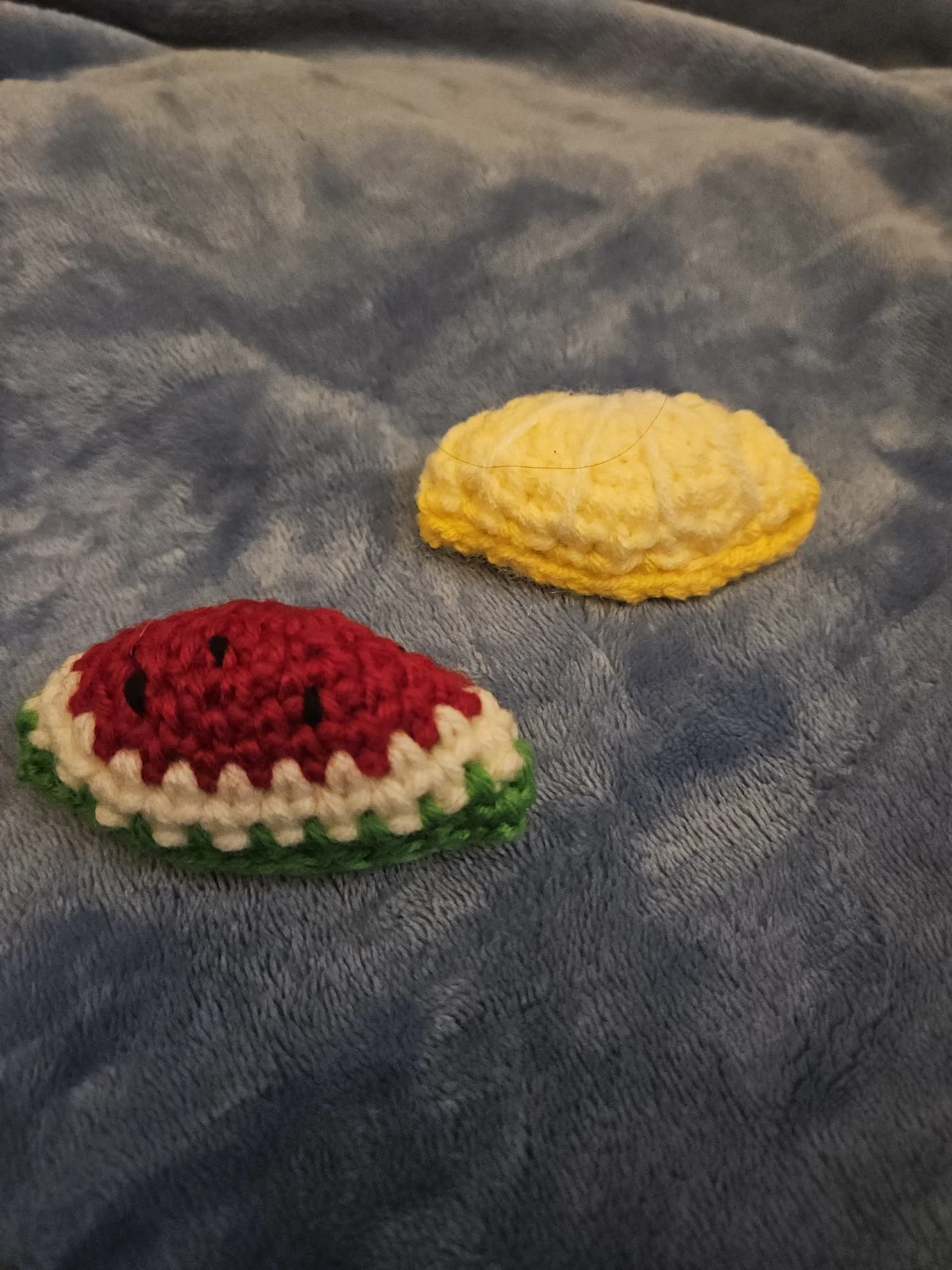 Crochet Watermelon & Lemon plushies