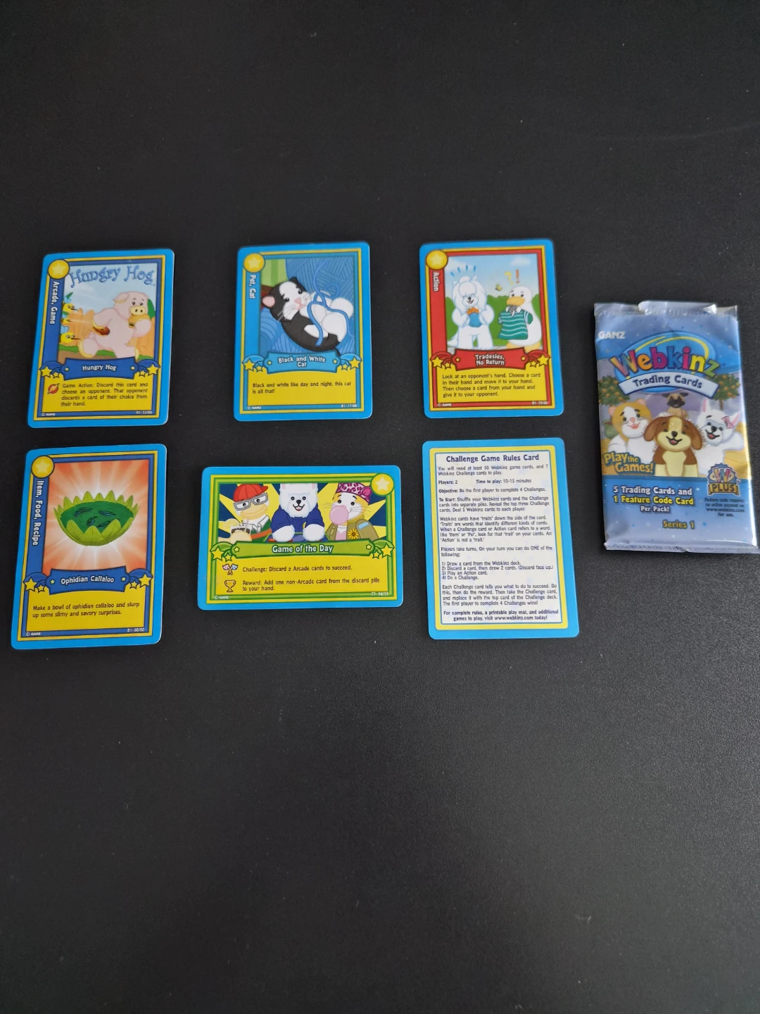 Read Bio | (Opened) Series 1 Webkinz Card Pack