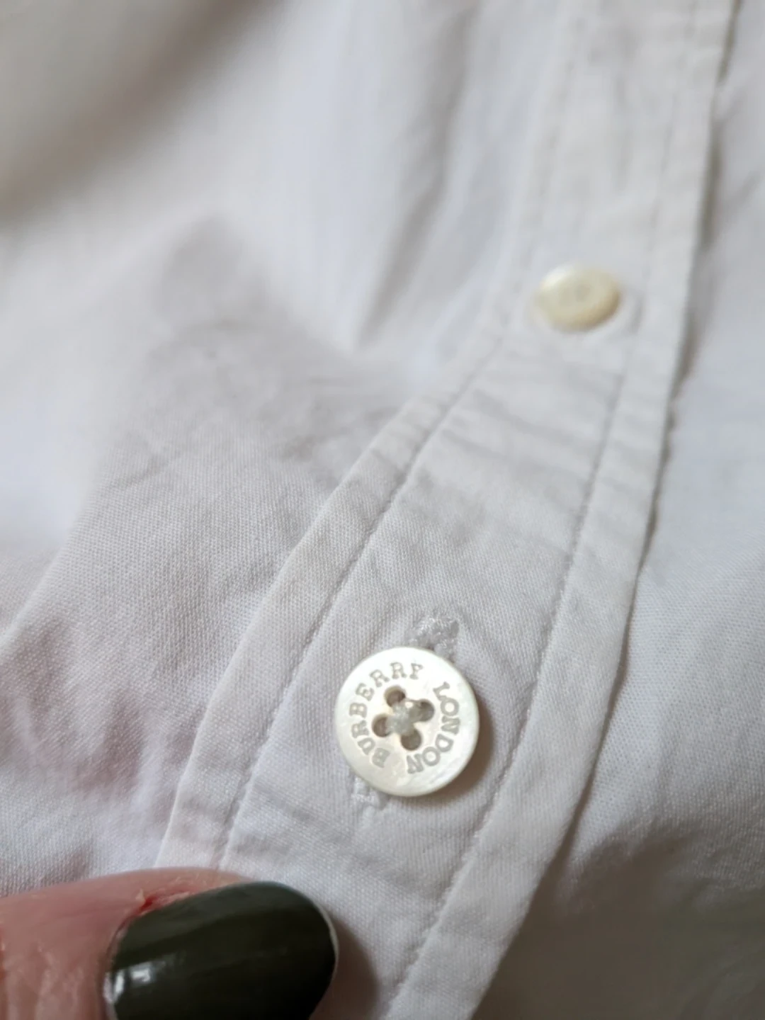 Burberry London White Button up blouse - photo 3