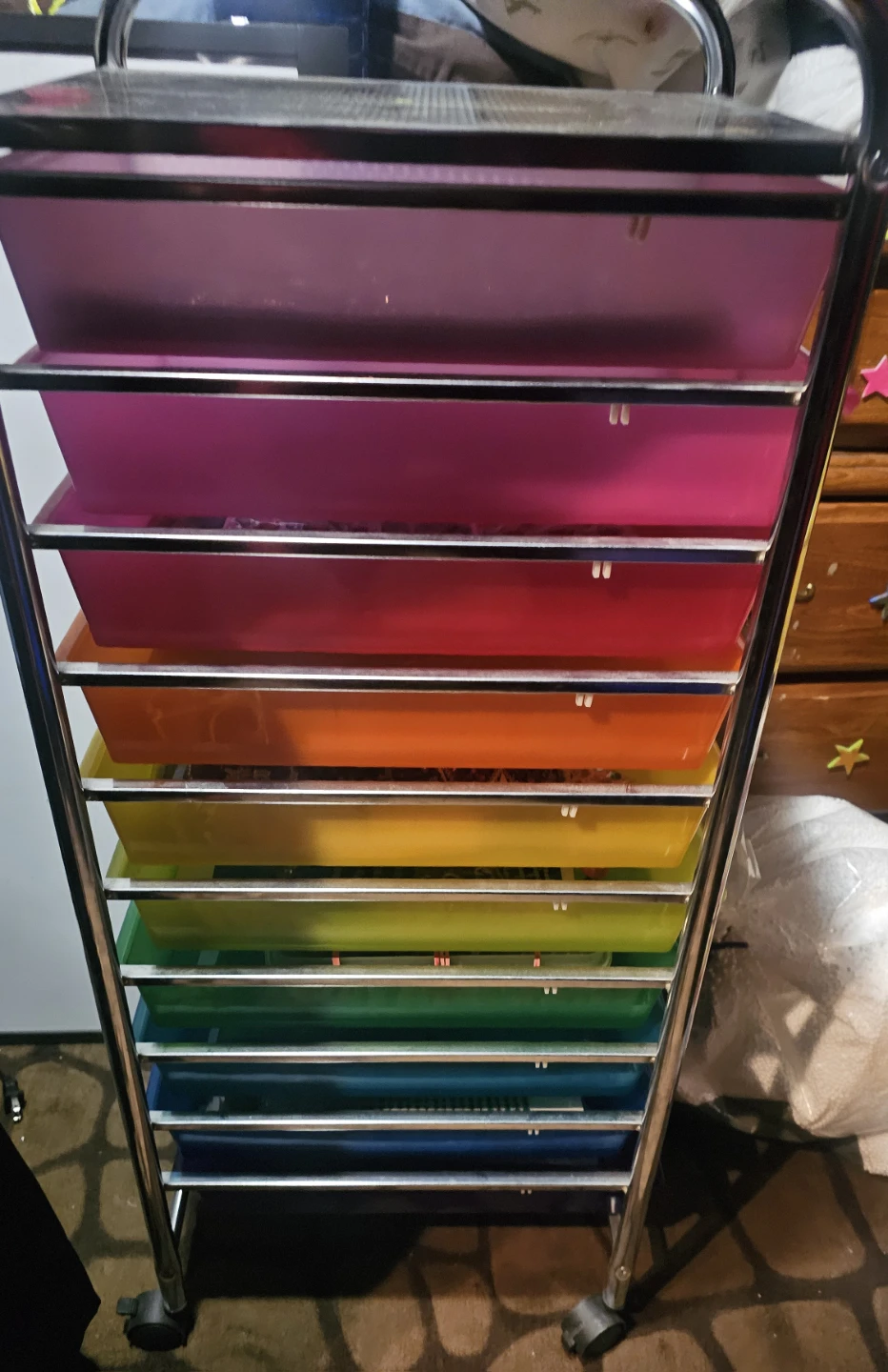 Rainbow Drawer Rolling Cart - photo 2