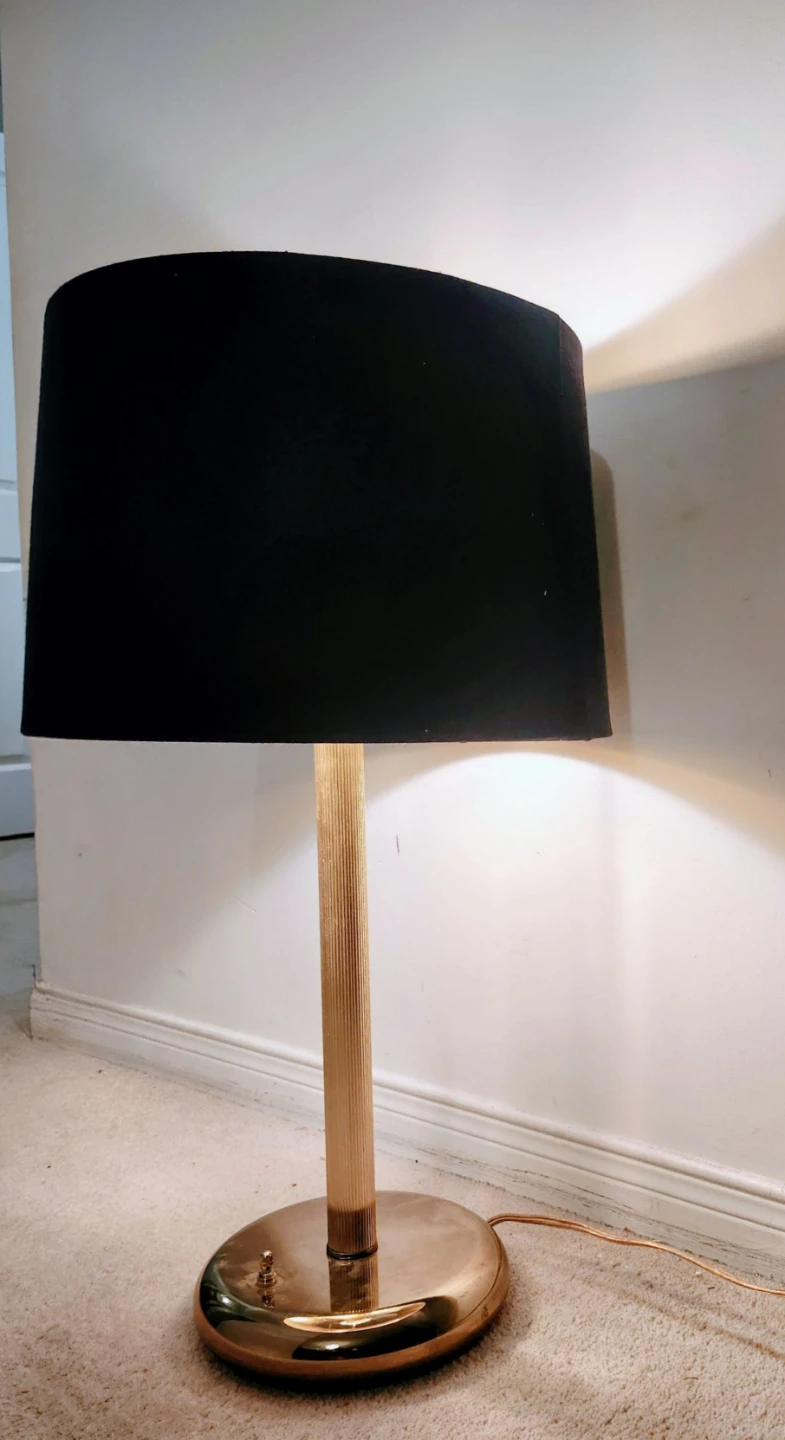 Gold & Black Accent Table Lamp- New - photo 4
