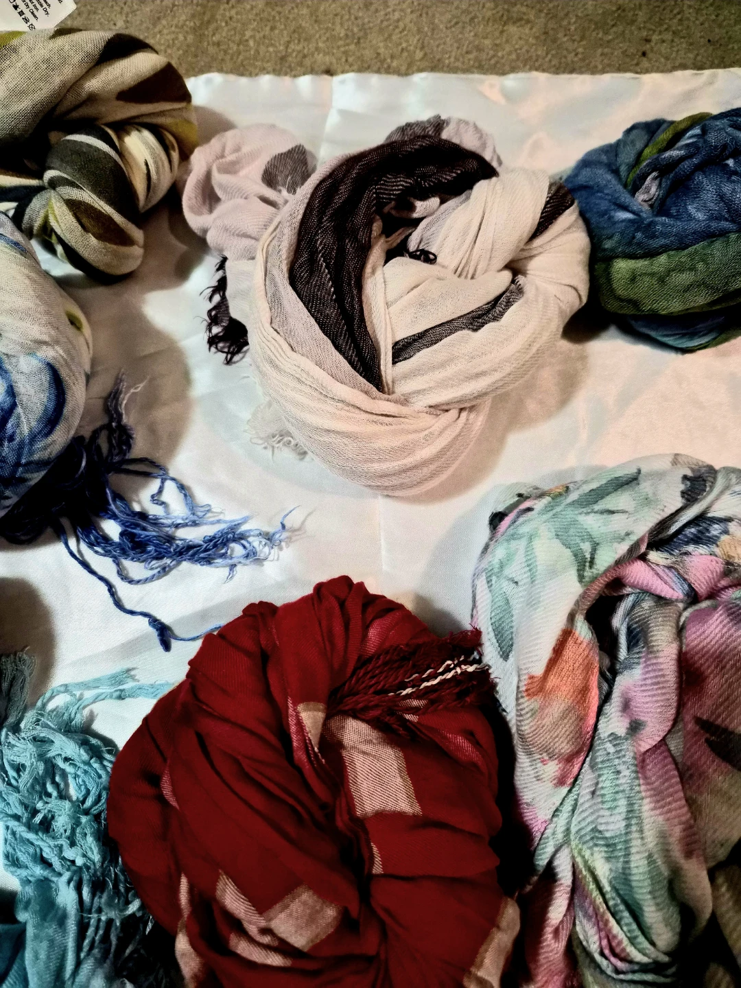 Assorted Scarves - Various Colours & Patterns