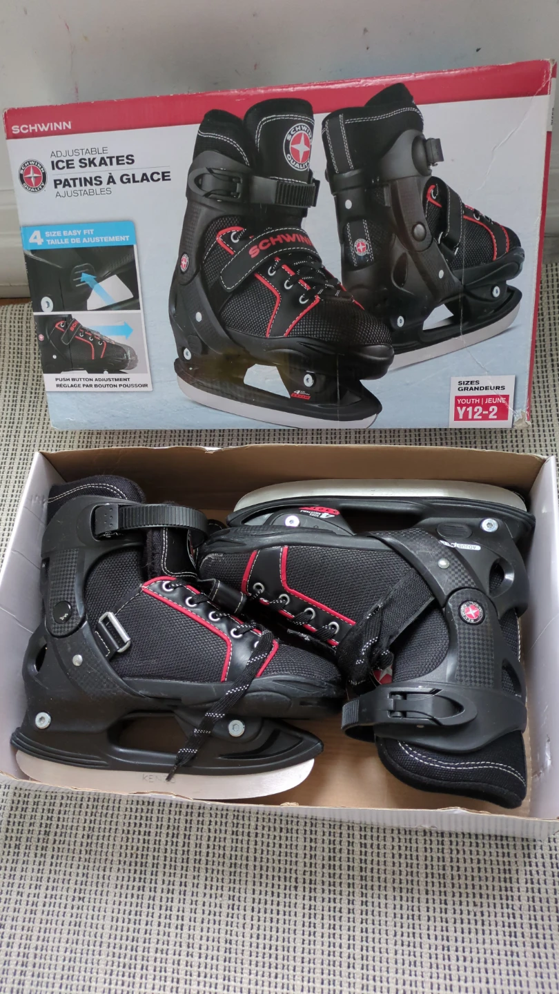 Schwinn Adjustable Ice Skates Youth Size 12 -2 - photo 2