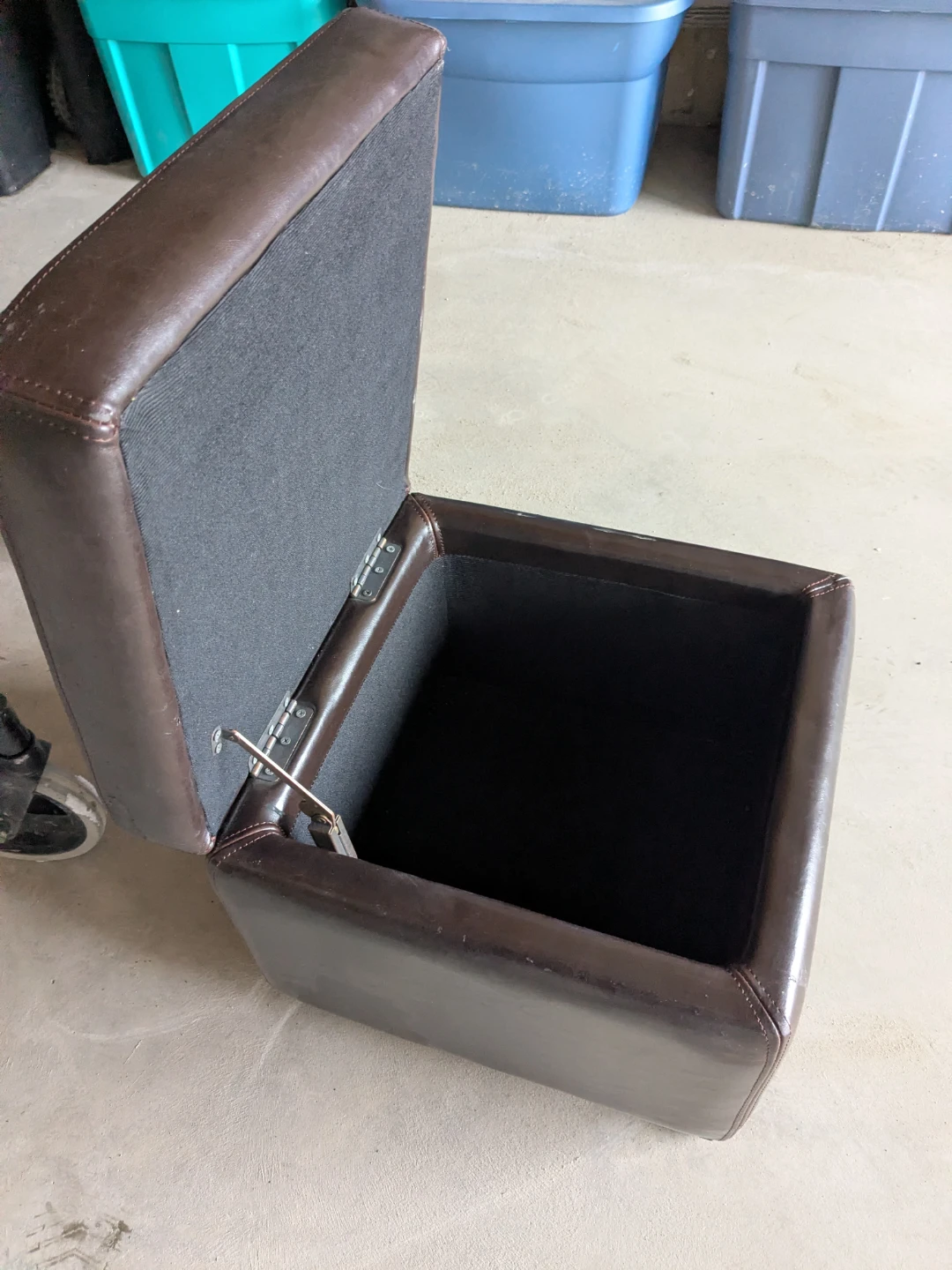 Brown Storage Ottoman - photo 3