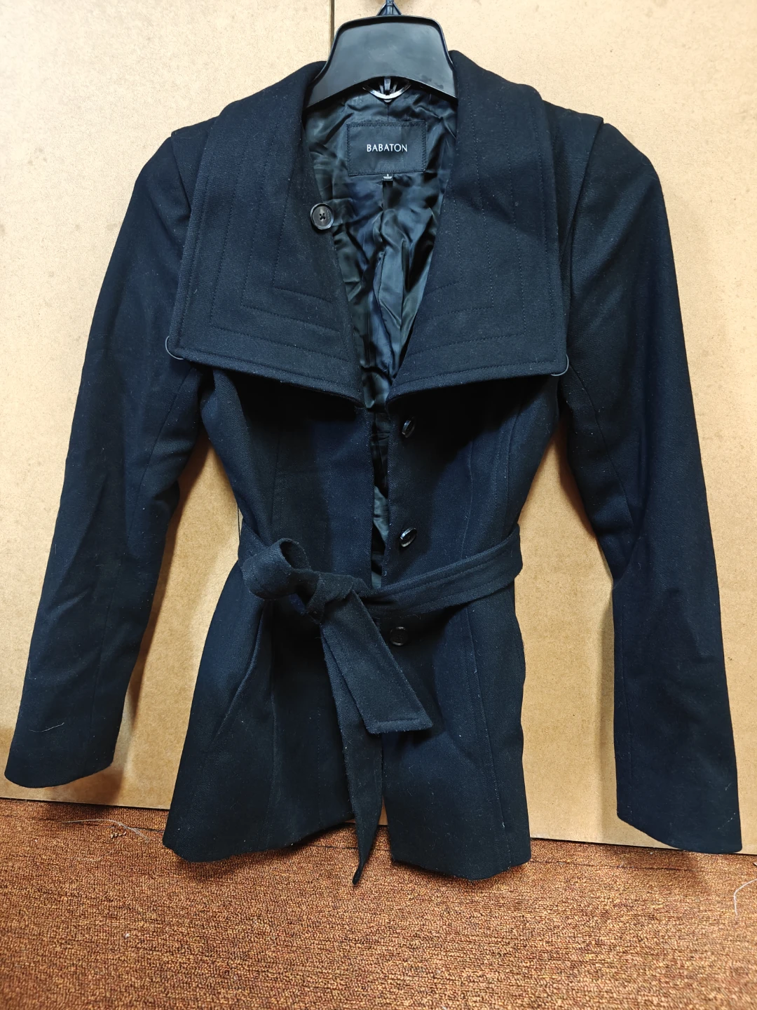 Babaton Aritzia Short Conner Pea Wool/Cashmere Coat