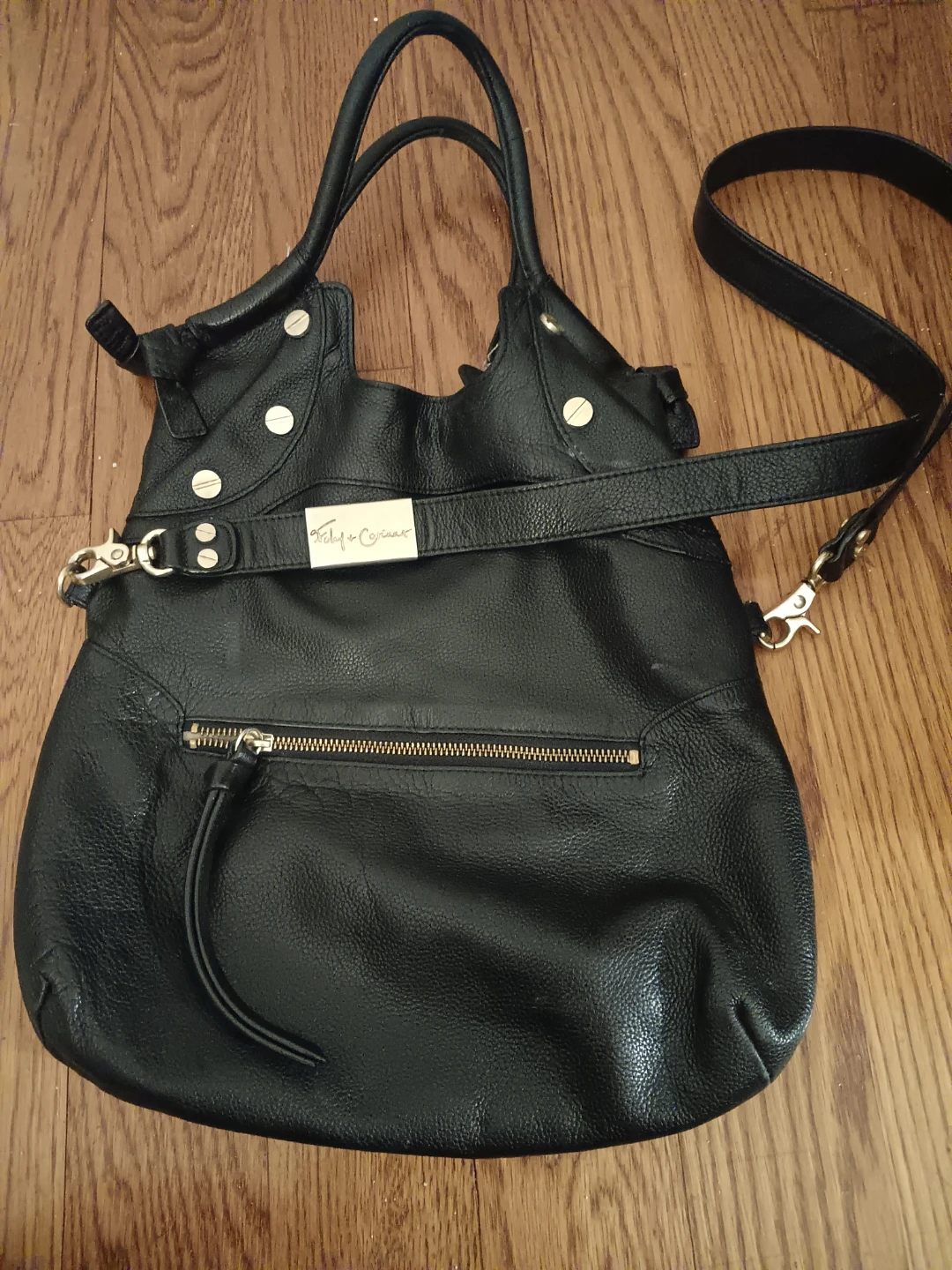 Black Leather Satchel
