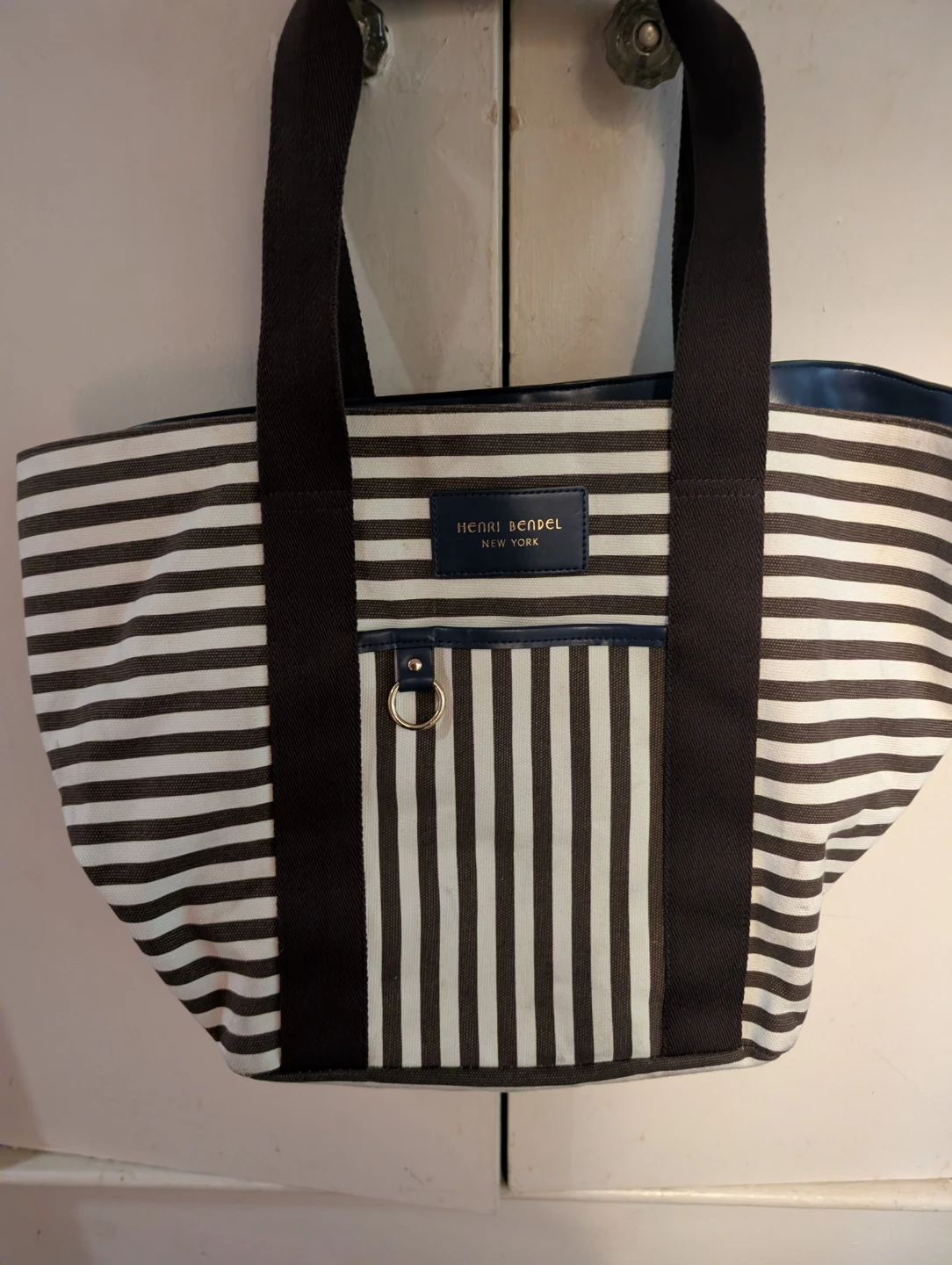 Bag. Women. Henri Bendel Striped Tote Bag