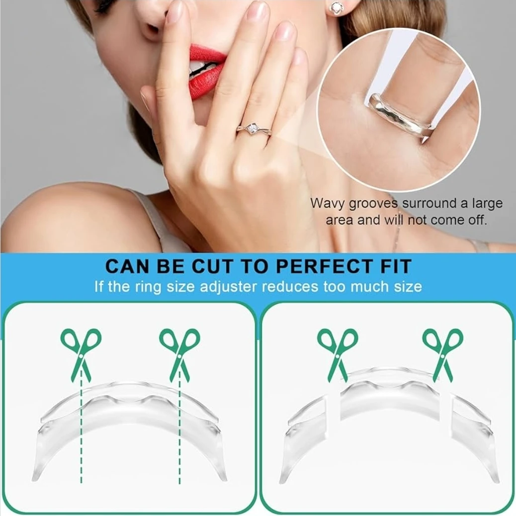 Eiiito Ring Size Adjusters - Transparent Small 6pcs - photo 5