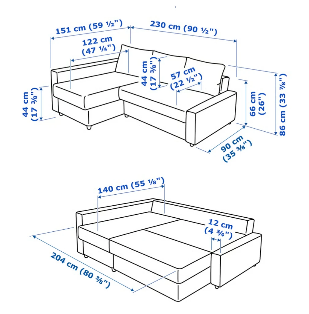 Sectional Sofa Bed - Grey - photo 4