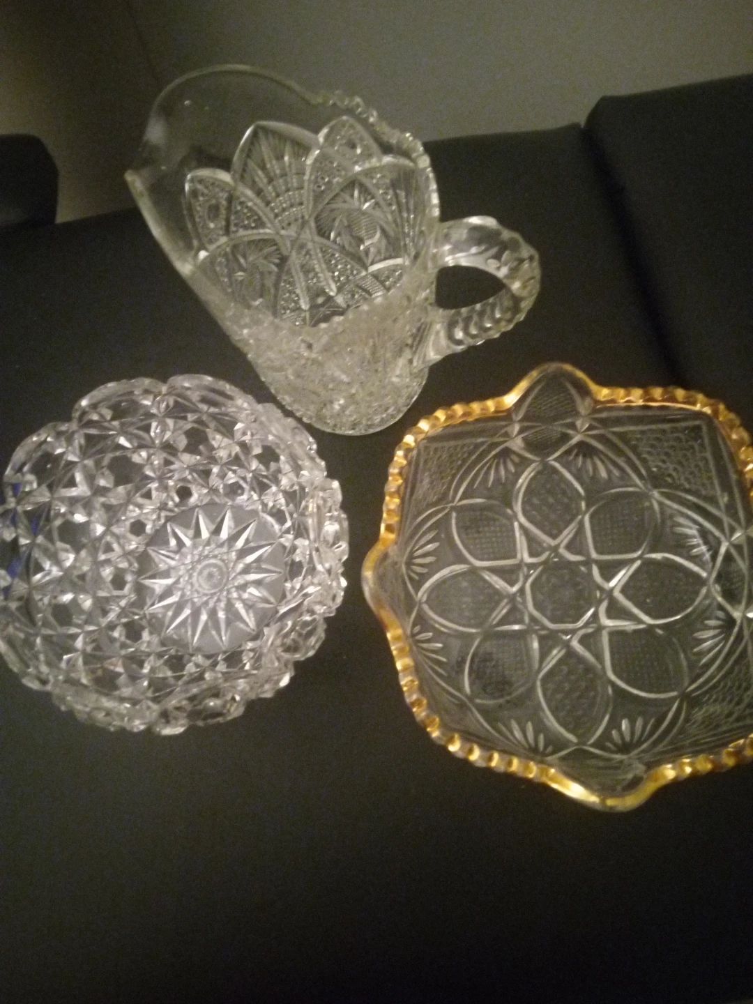 Vintage Clear Glass Bowls and Pitcher - photo 2