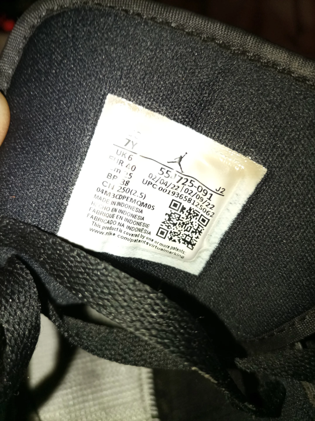 Nike Air Jordan 1 Mid Black Size 7Y - photo 2