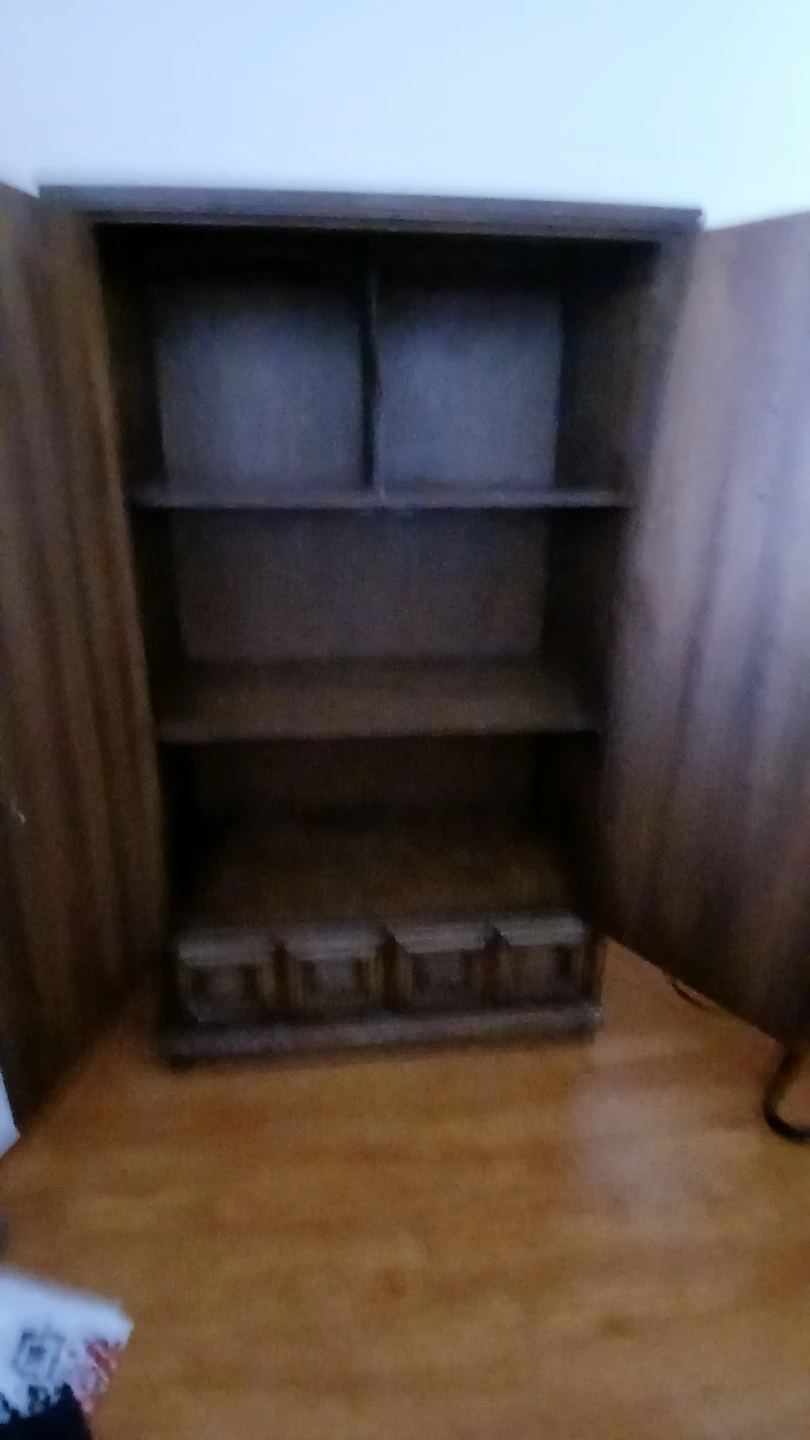 Vintage Carved Wood Armoire / Cabinet - photo 5