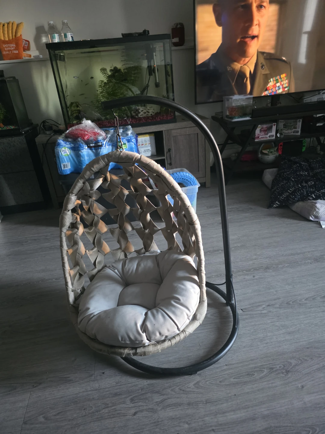 Hanging Egg Chair with Cushion for small pet - photo 2