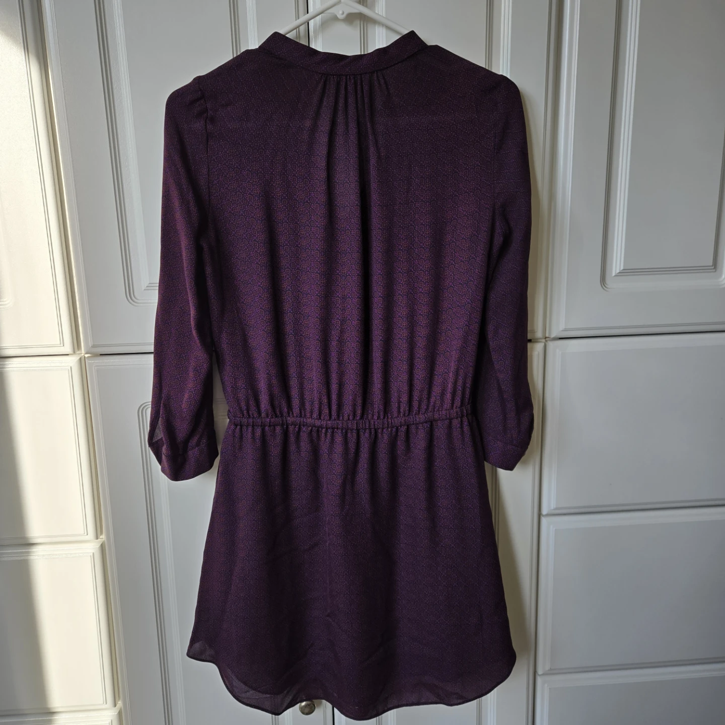 Babaton Silk Dress - Purple Pattern - XS - photo 3