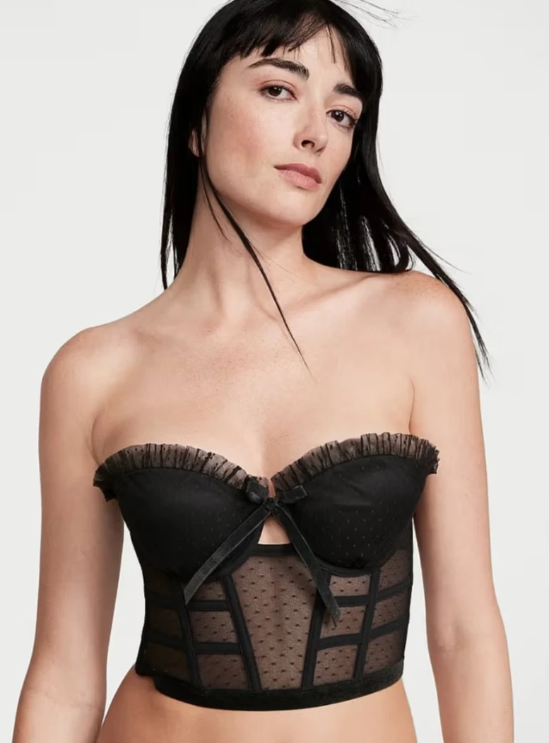 Victoria's Secret Black Corset Top 34B