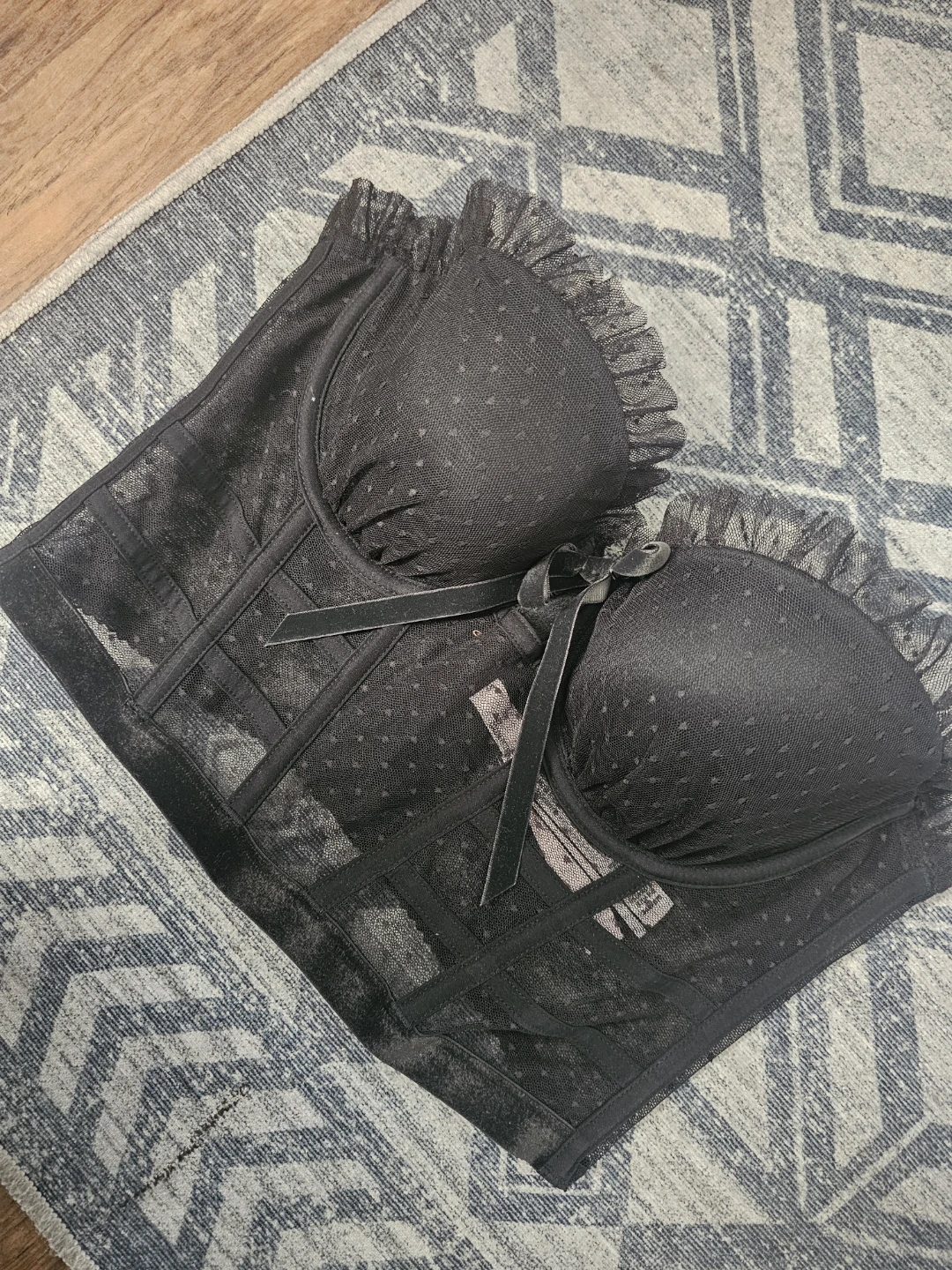 Victoria's Secret Black Corset Top 34B - photo 3