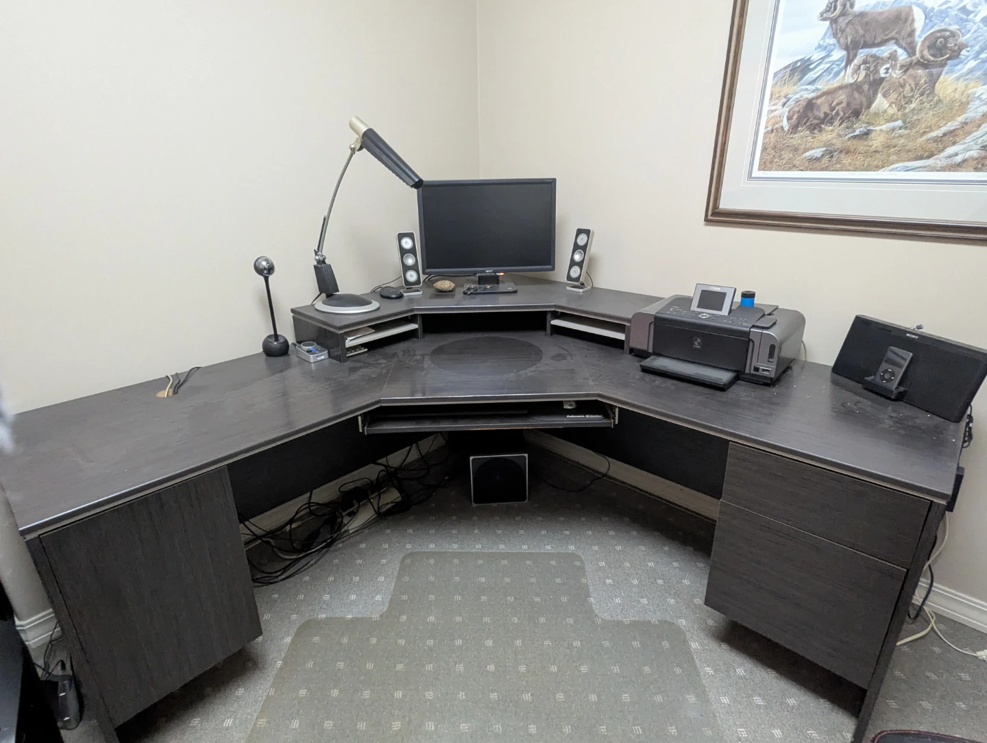Corner Desk & Office Chair Set