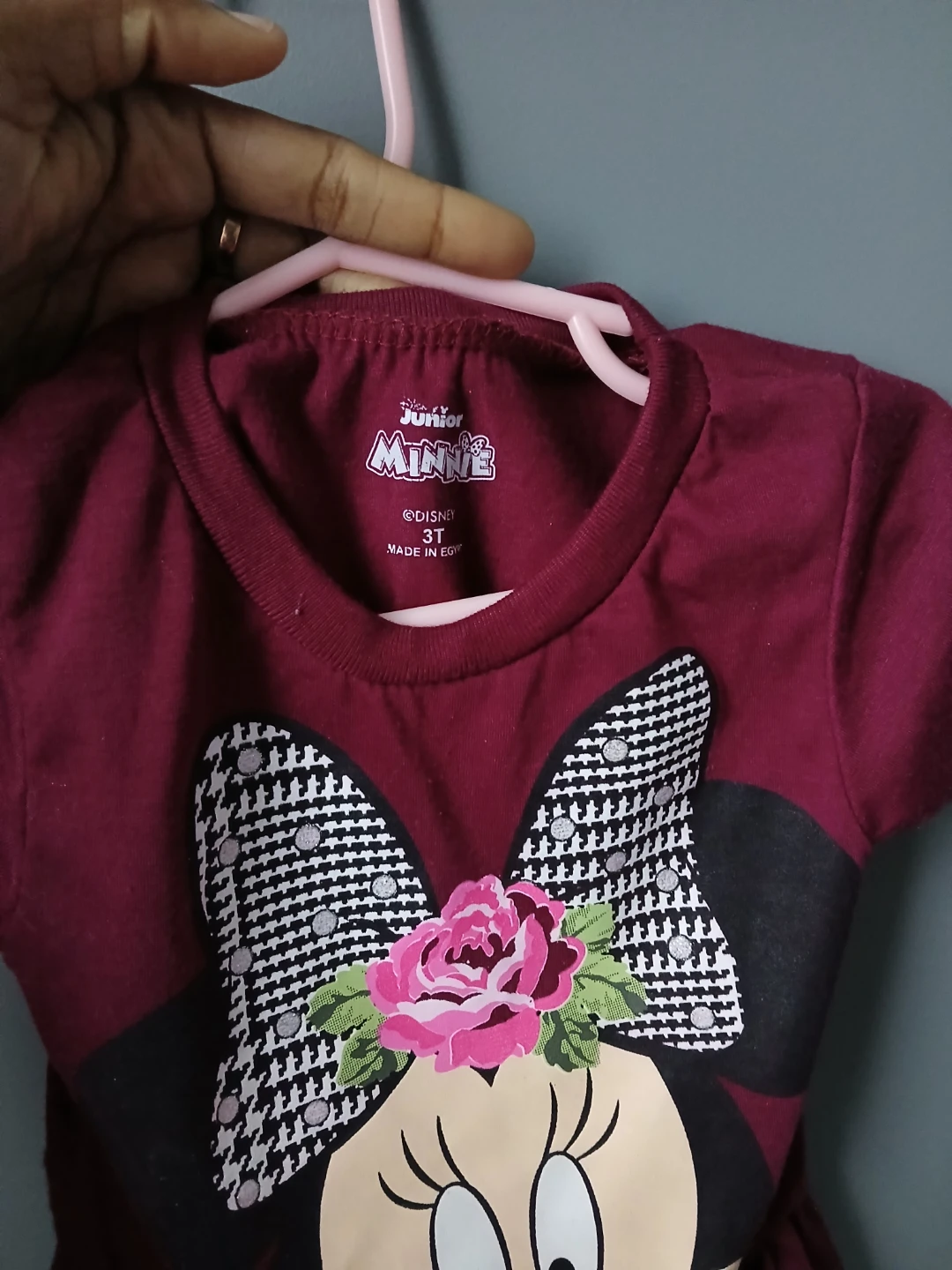 Disney Junior Minnie Mouse Maroon Dress - Size 3T - photo 2