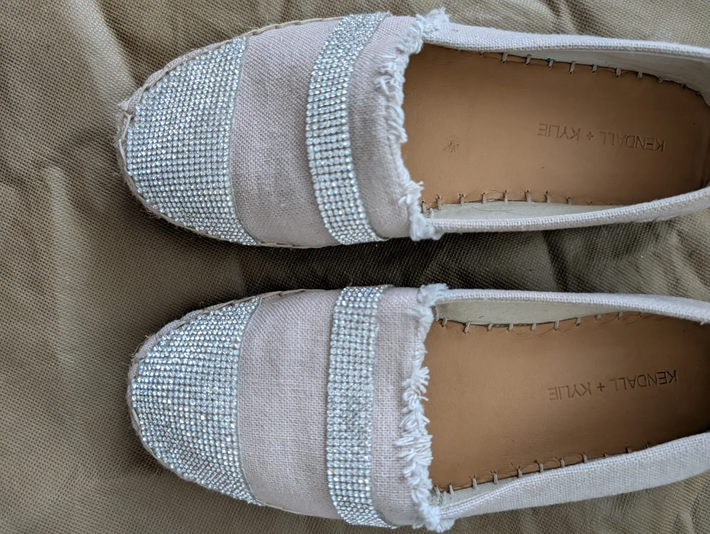 Kendall + Kylie Espadrille Flats with Rhinestones