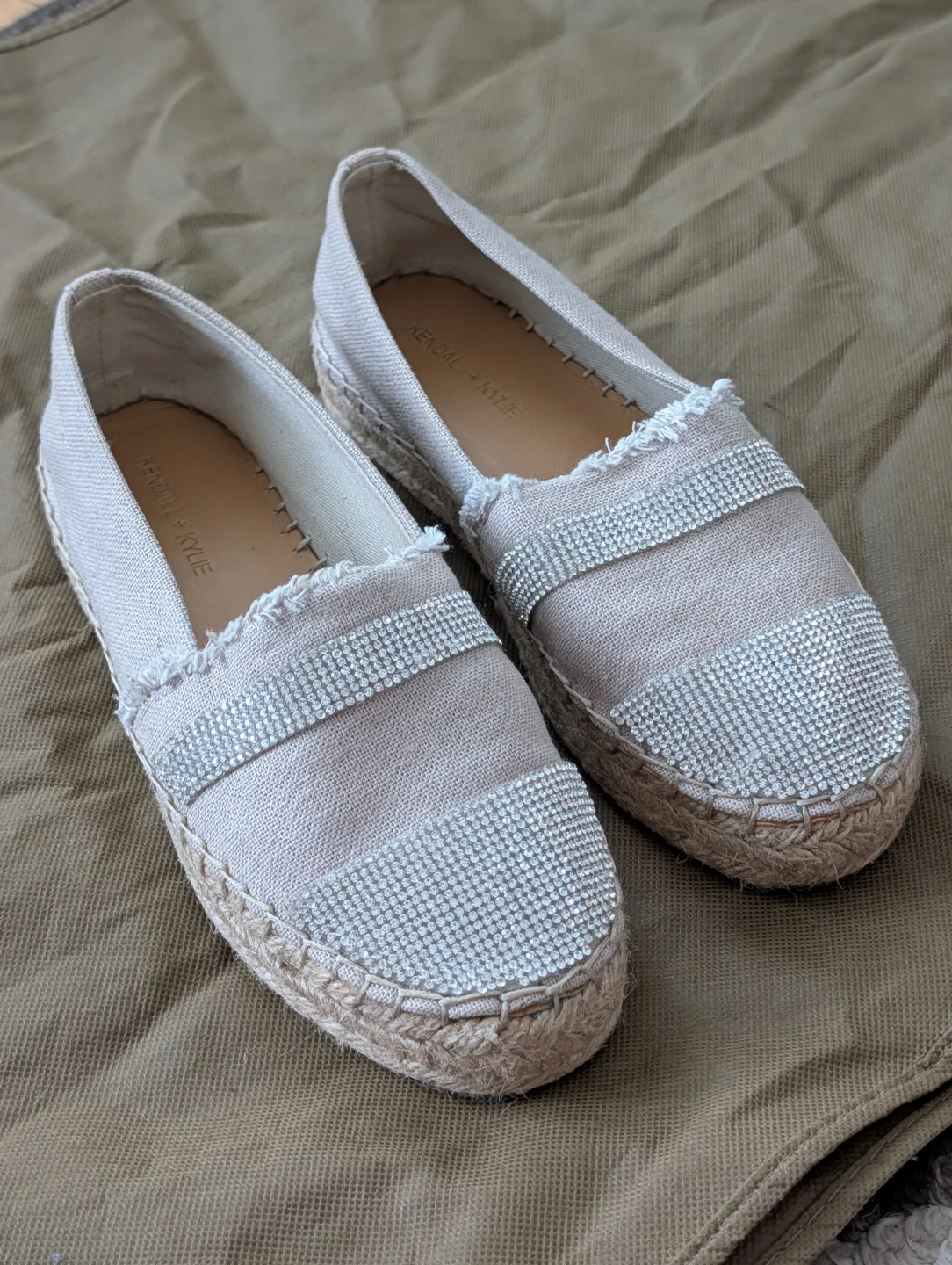 Kendall + Kylie Espadrille Flats with Rhinestones - photo 3