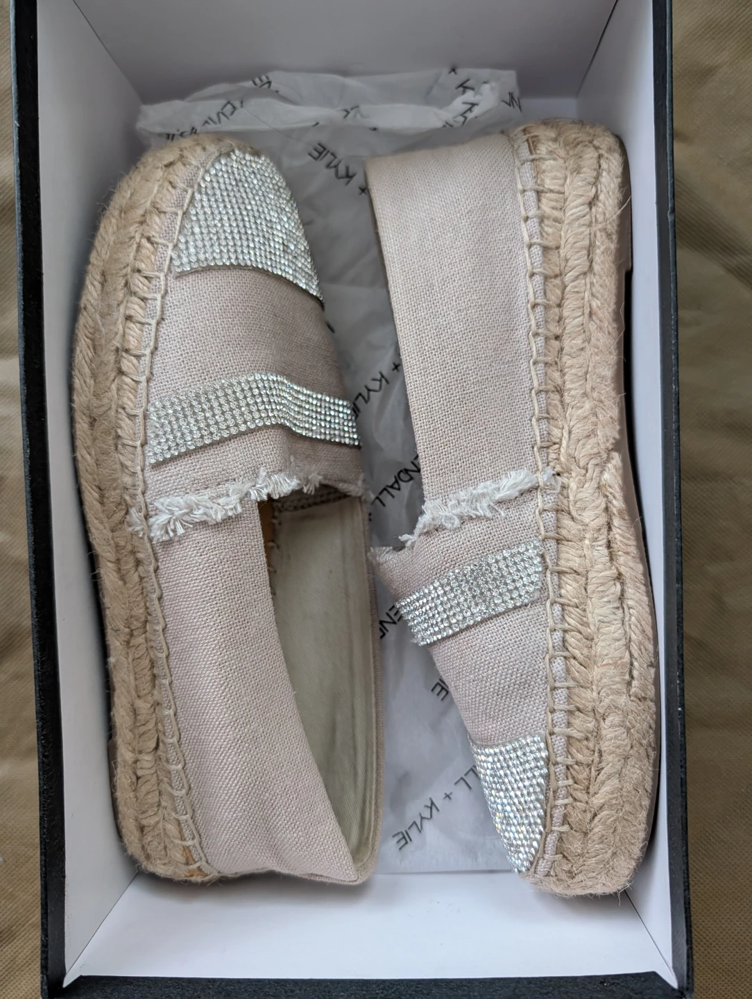 Kendall + Kylie Espadrille Flats with Rhinestones - photo 4
