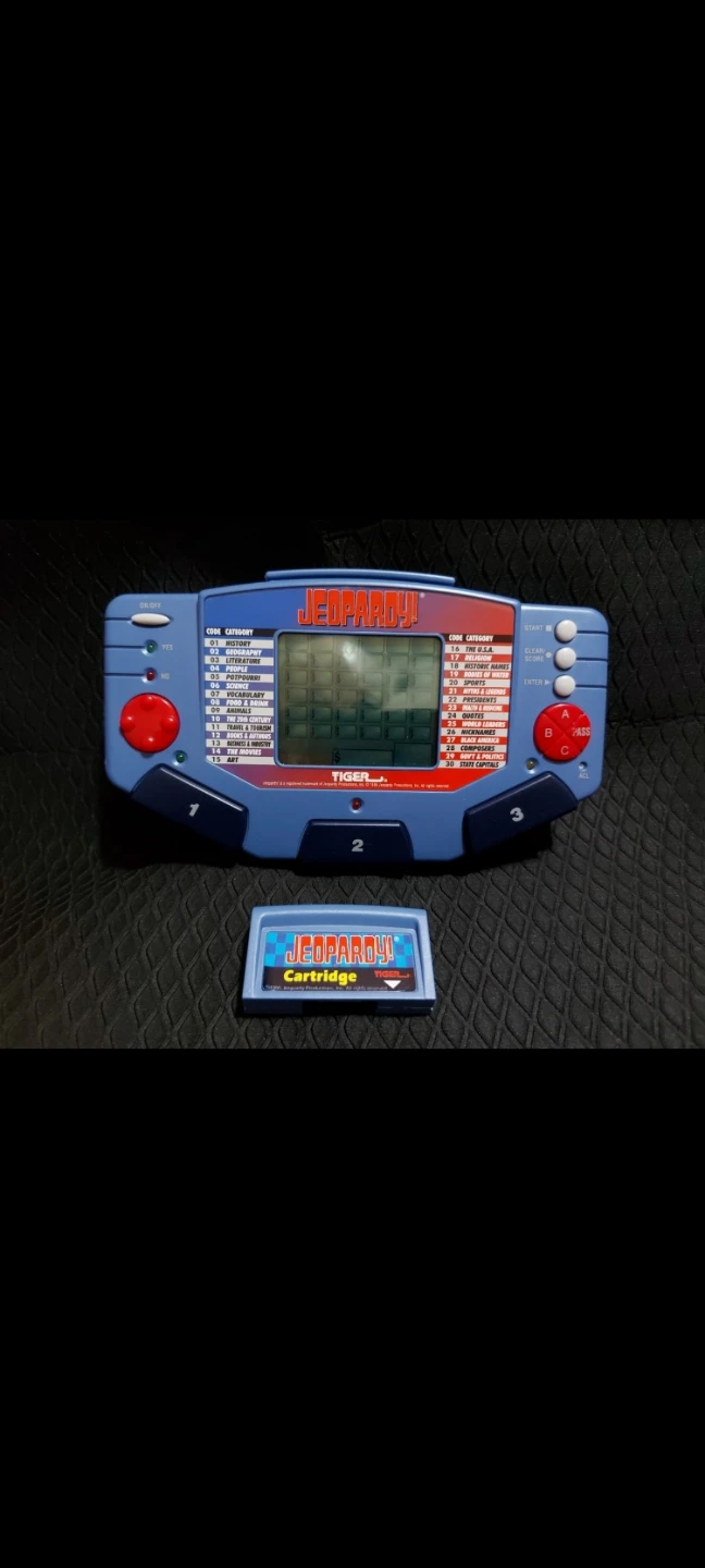 Tiger Electronics Jeopardy!  with Cartridge