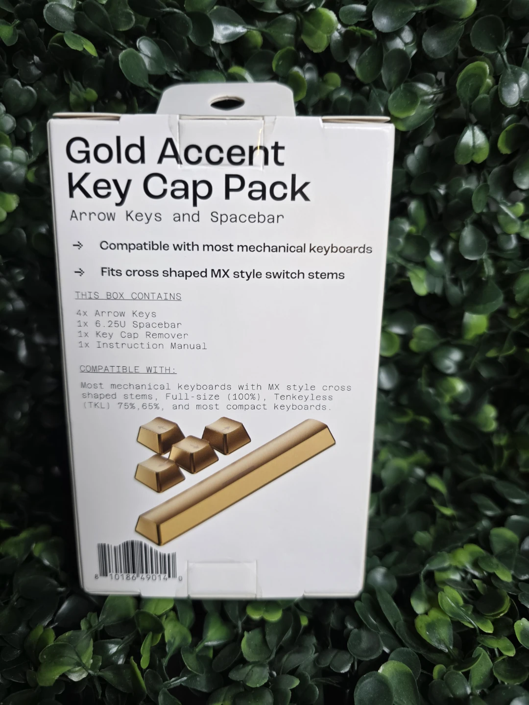 North Gold Accent Key Cap Pack - Arrow Keys and Spacebar - photo 2