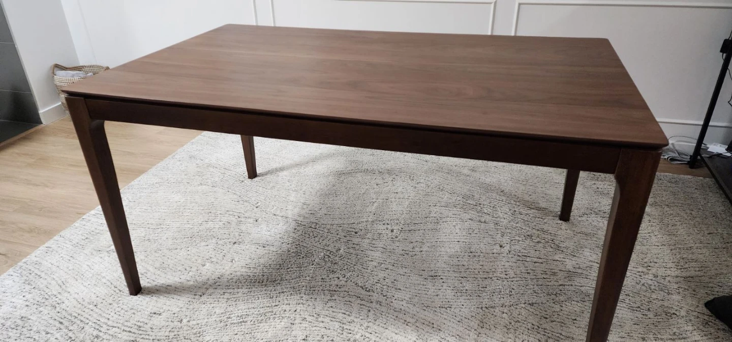 6 Seater Dining Table - Walnut Brown - photo 2
