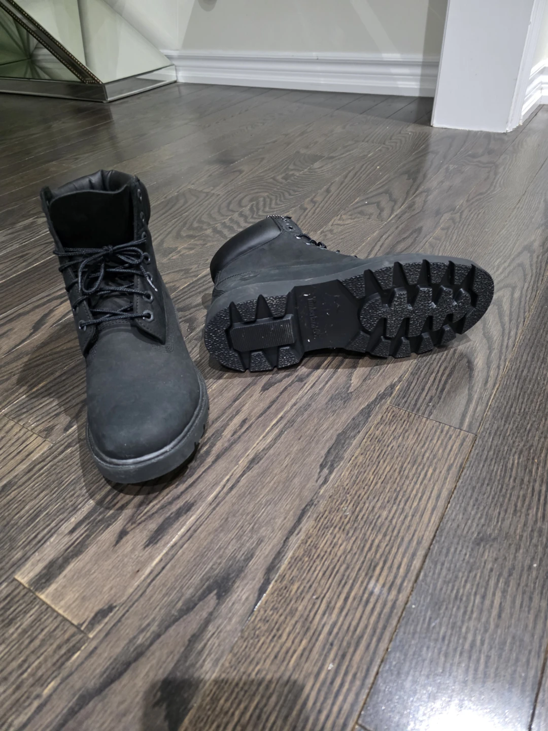 Timberland Black Boots Size 9