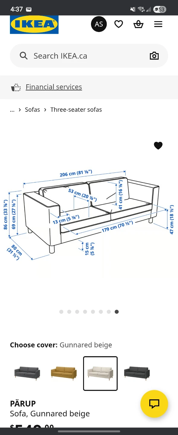 IKEA PÄRUP Sofa, Gunnared Beige - photo 4