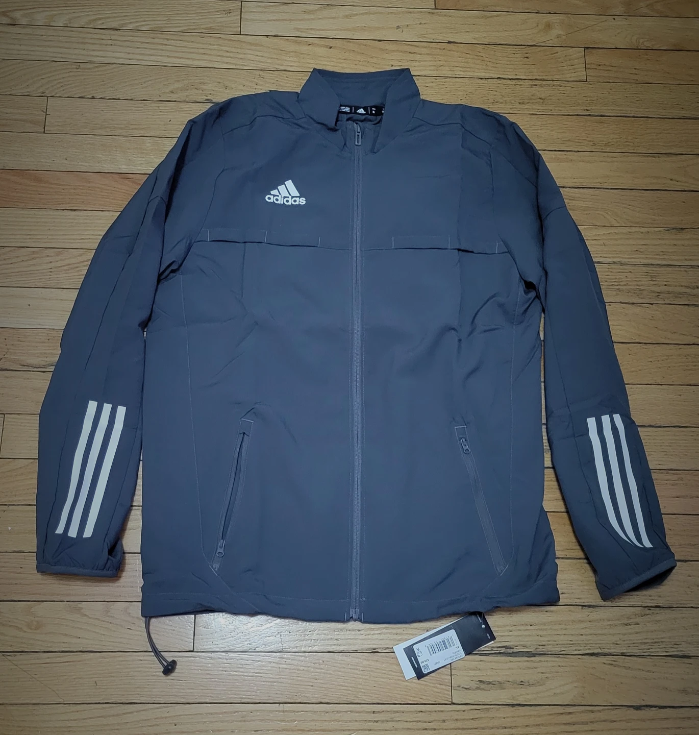 Adidas Youth R.N.K. Jckt Grefiv XL Gray Jacket