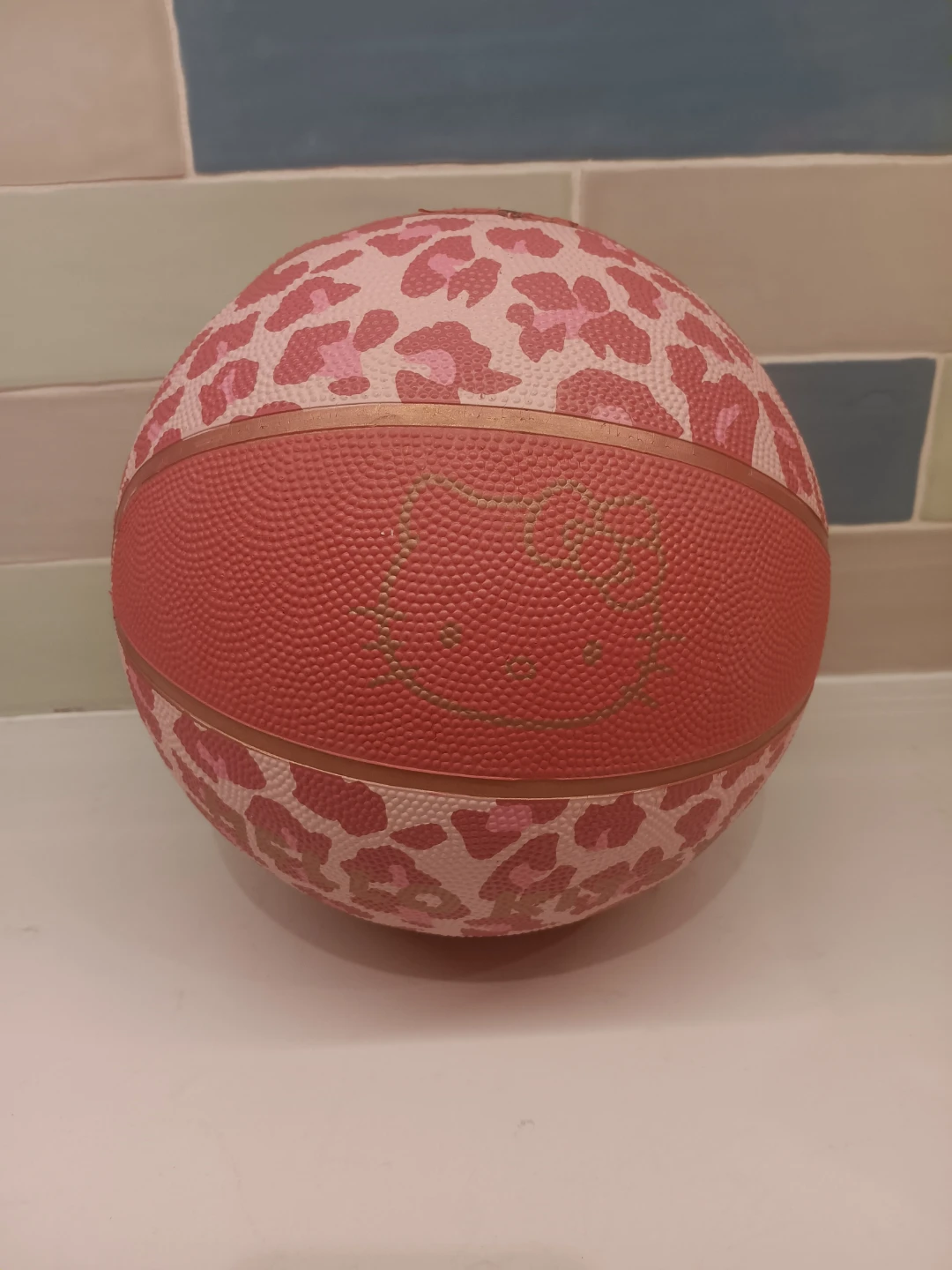 Hello Kitty Pink Leopard Print Basketball